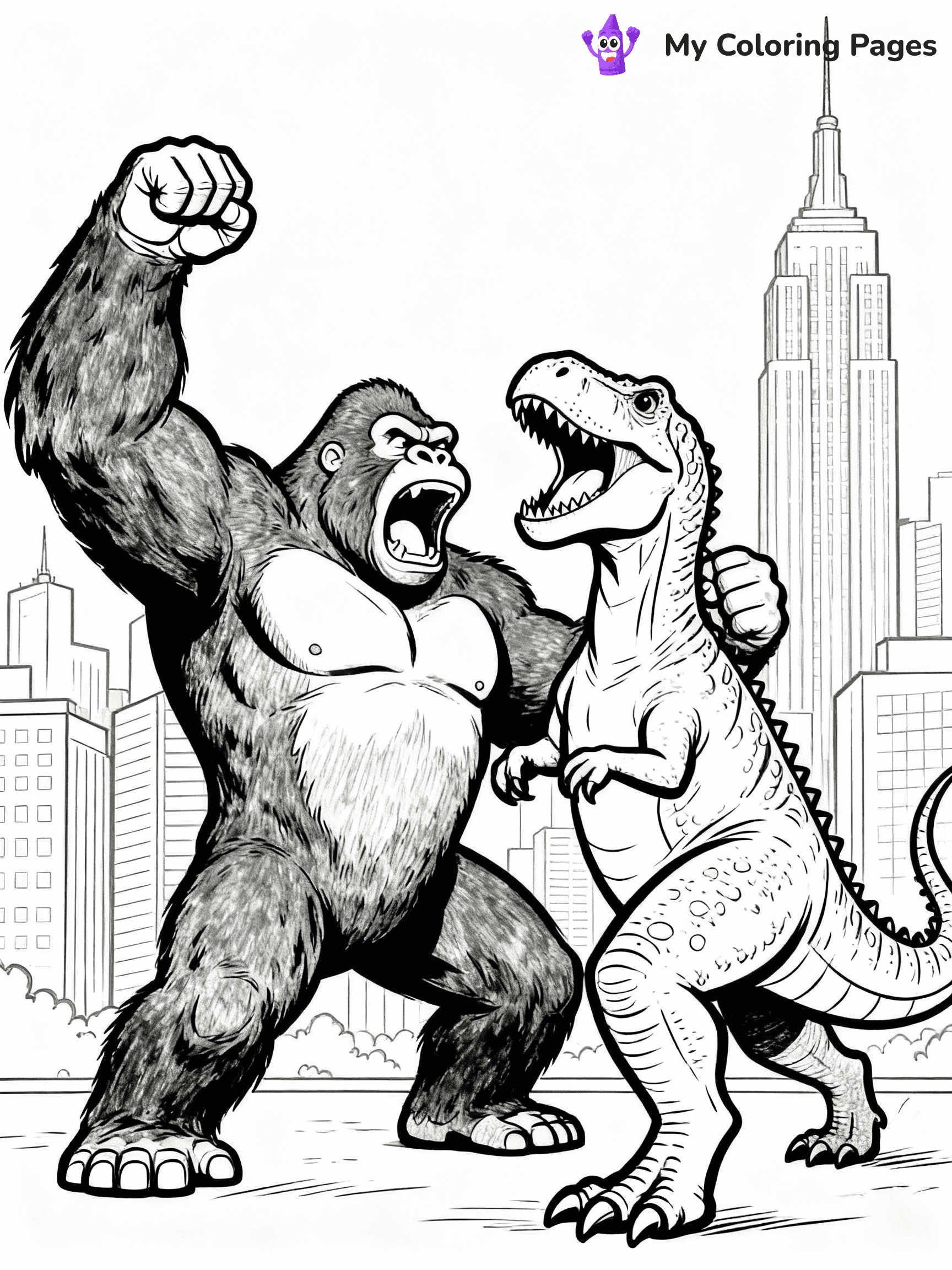 King Kong Coloring Pages - 21