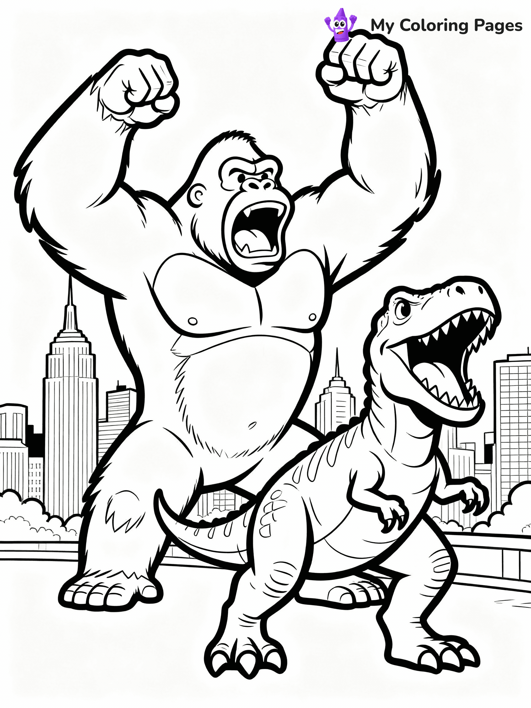 King Kong Coloring Pages - 20