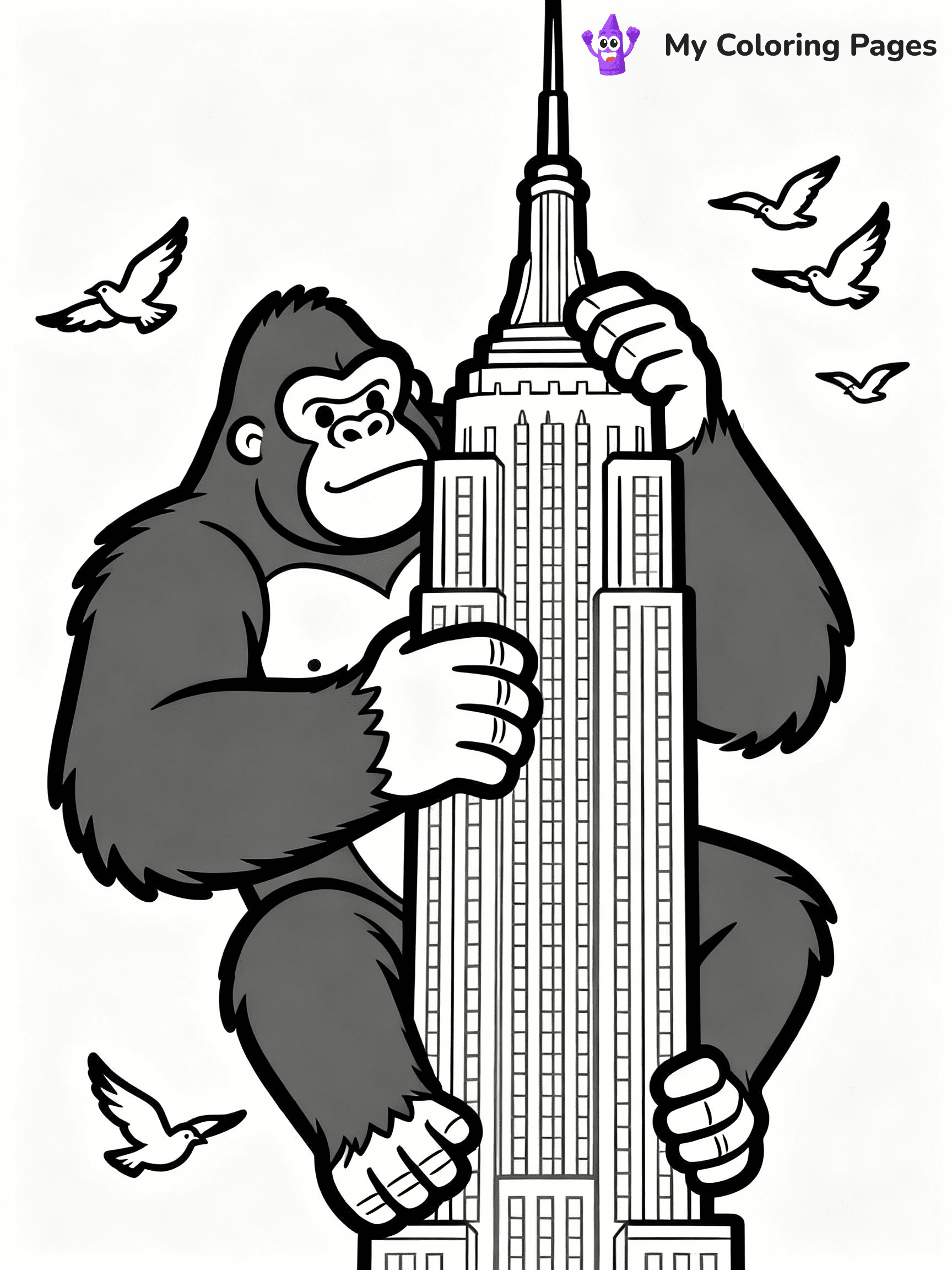 King Kong Coloring Pages - 18