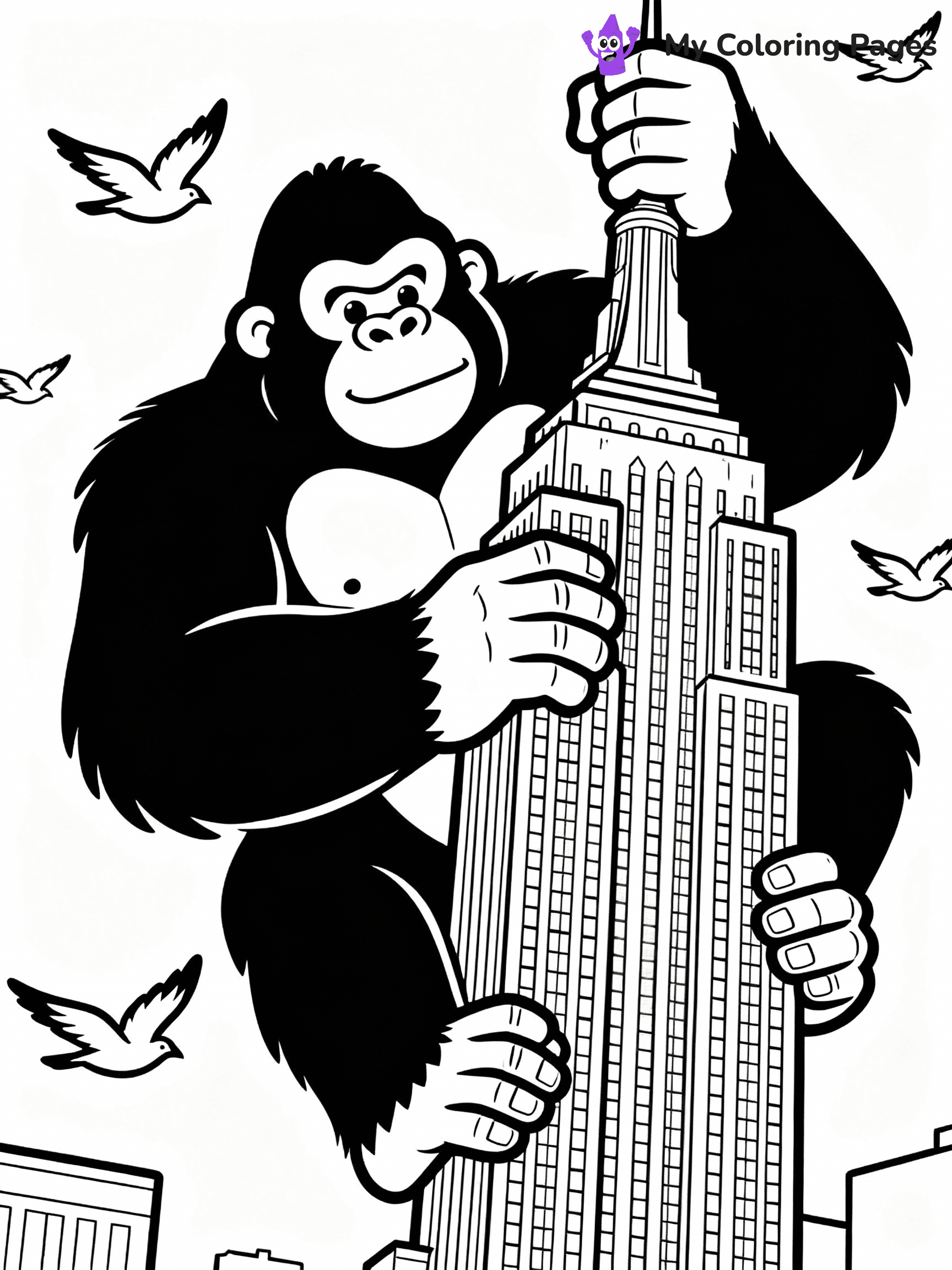 King Kong Coloring Pages - 16