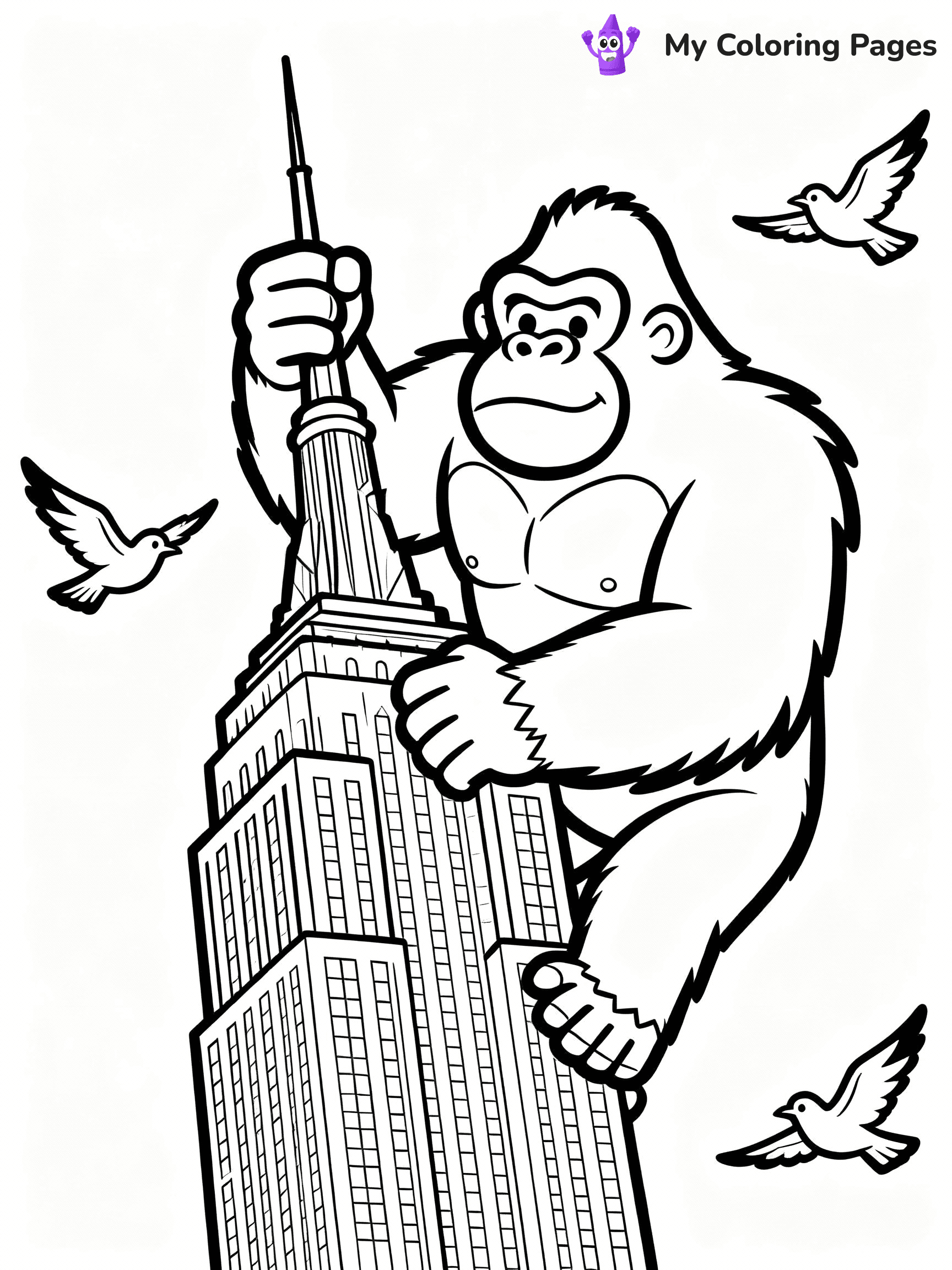 King Kong Coloring Pages - 13