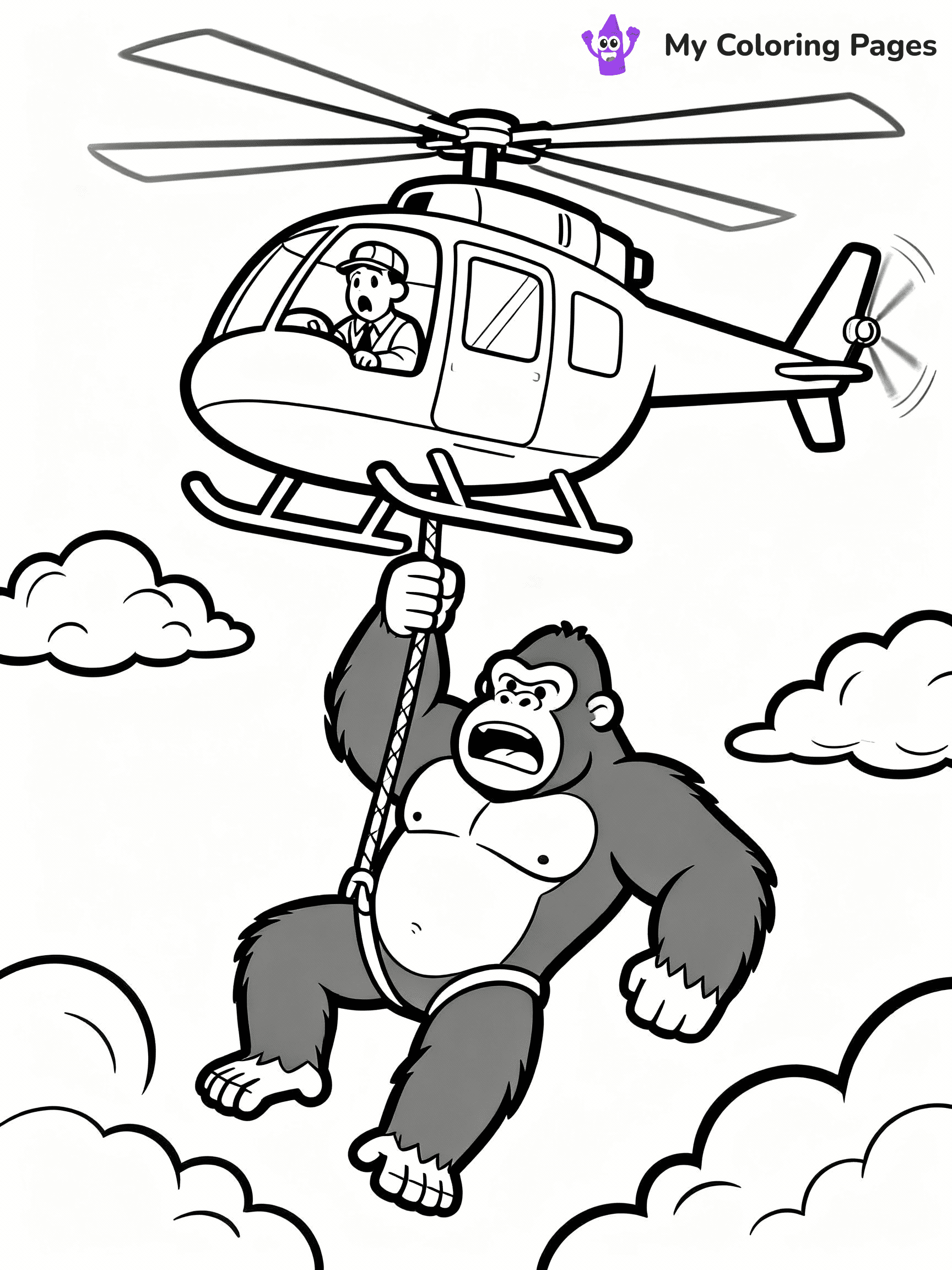 King Kong Coloring Pages - 12