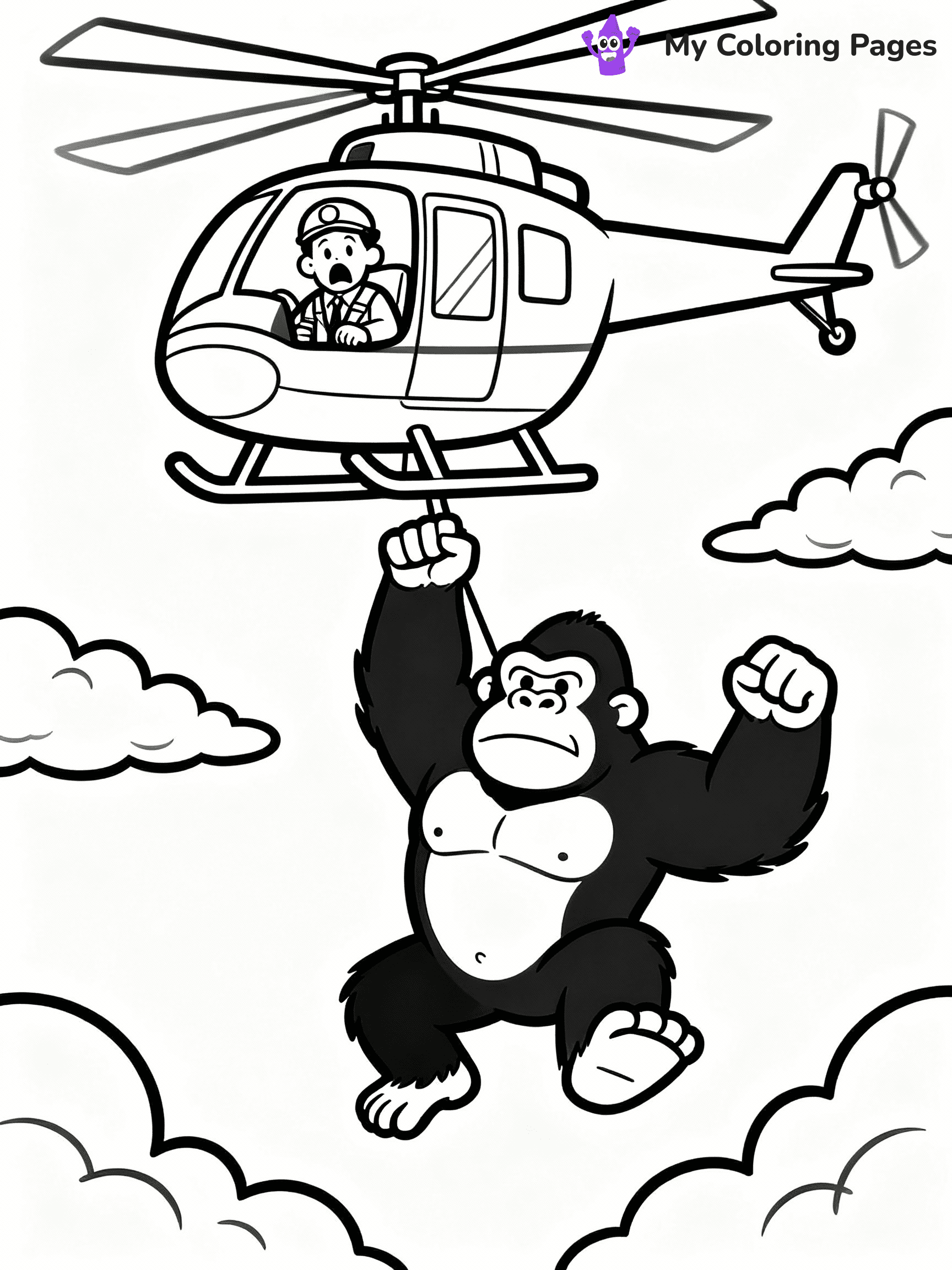 King Kong Coloring Pages - 11