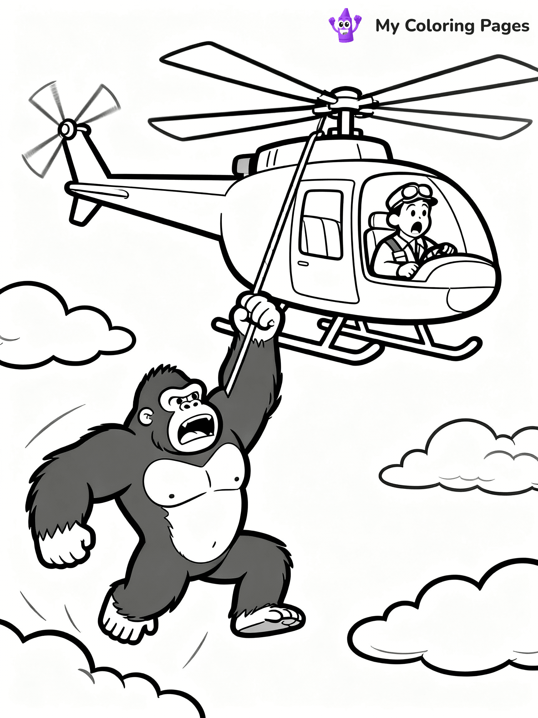 King Kong Coloring Pages - 10