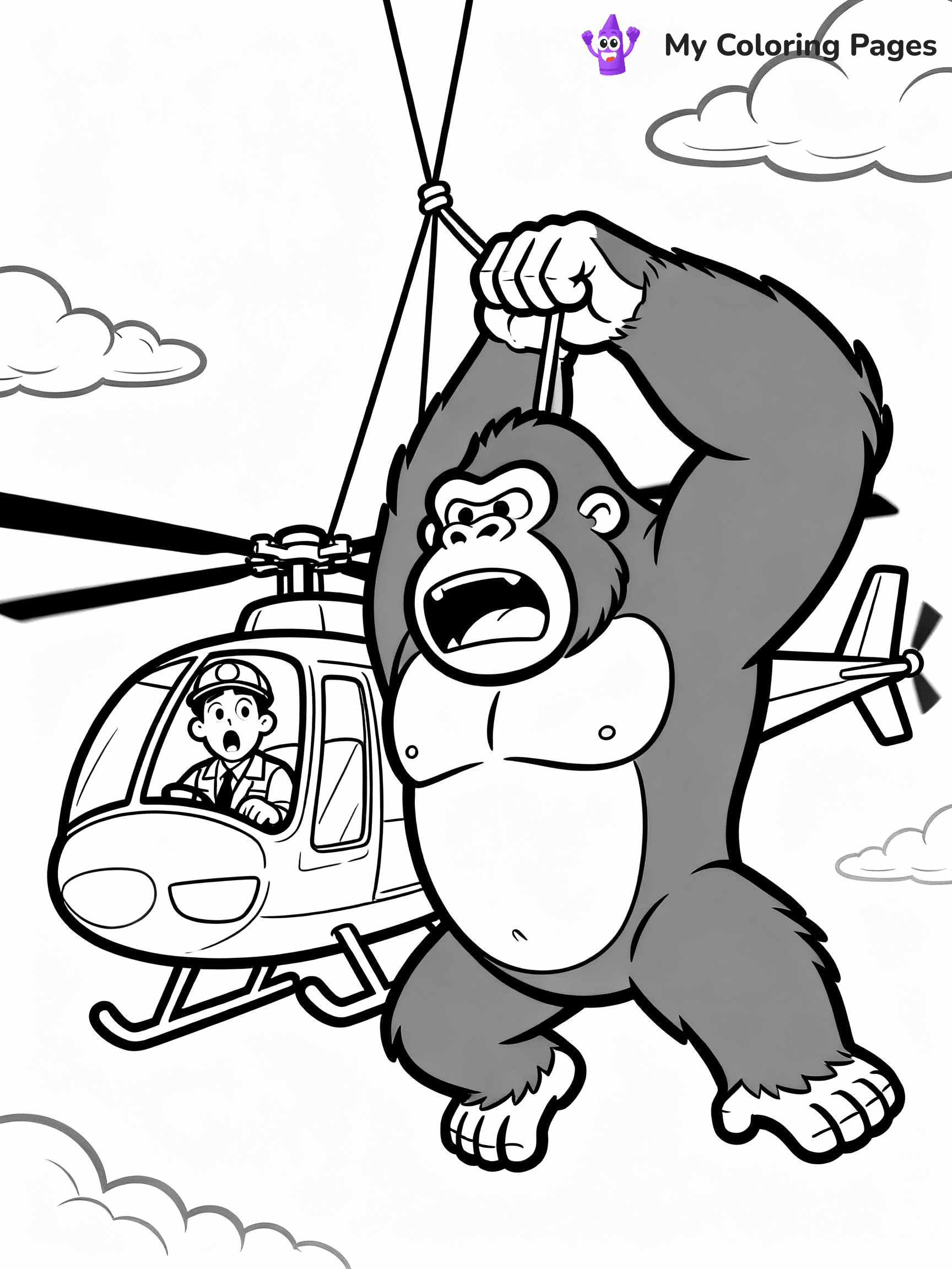 King Kong Coloring Pages - 9