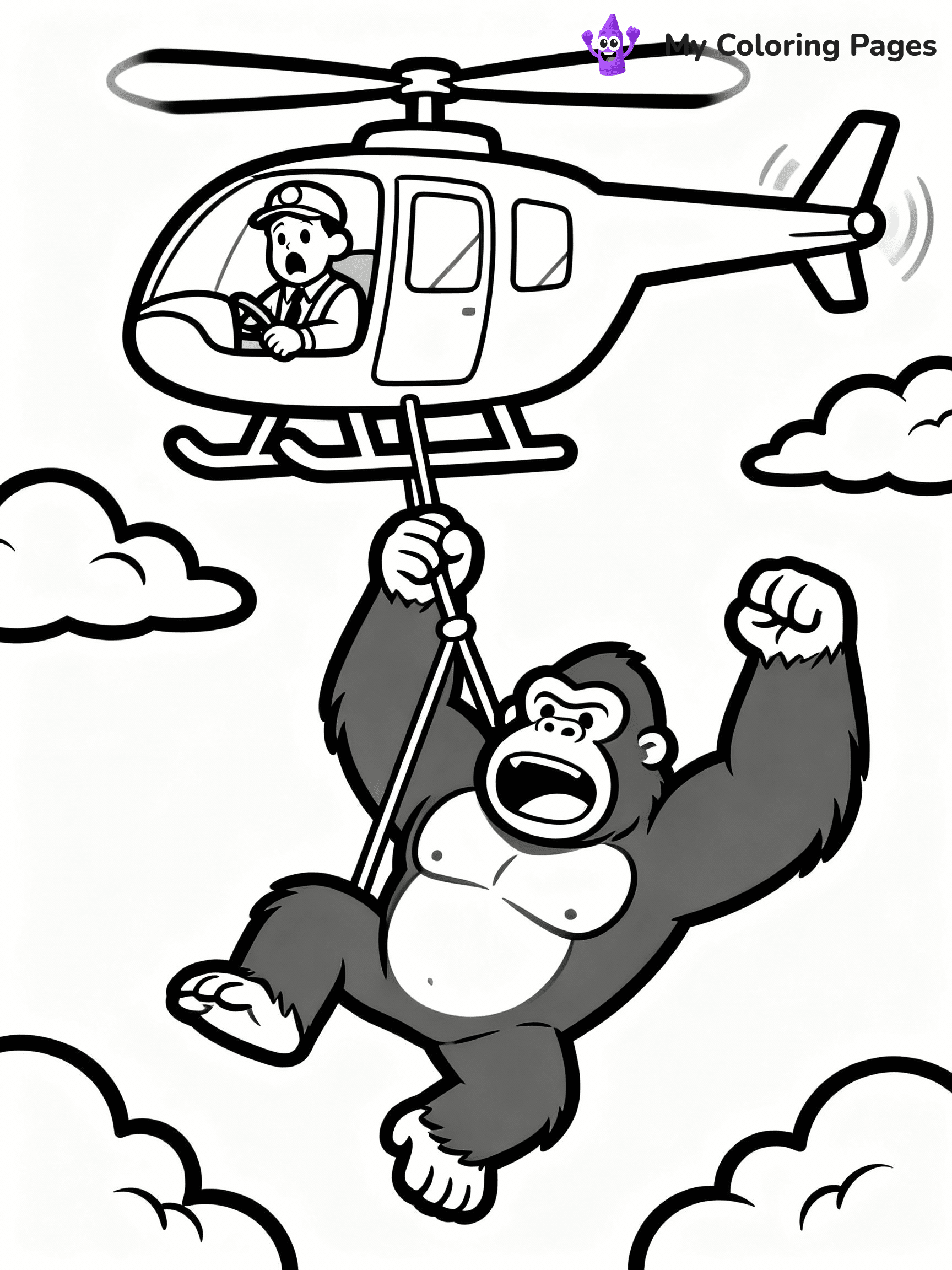 King Kong Coloring Pages - 7