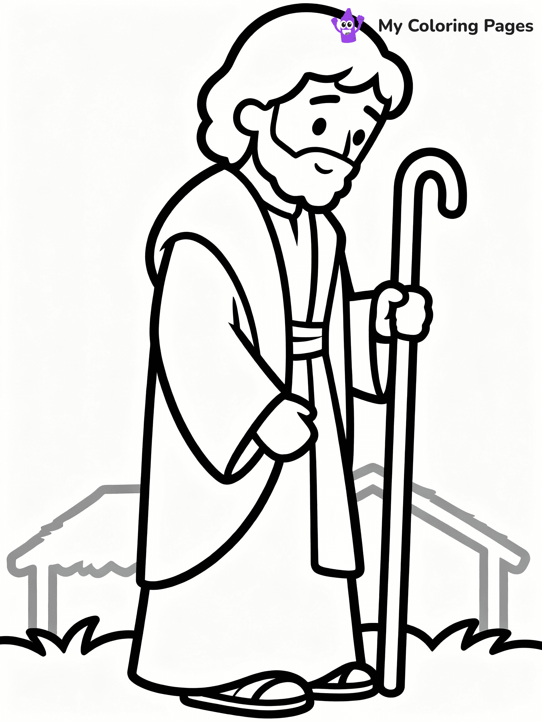 Nativity Scene Coloring Pages - 85