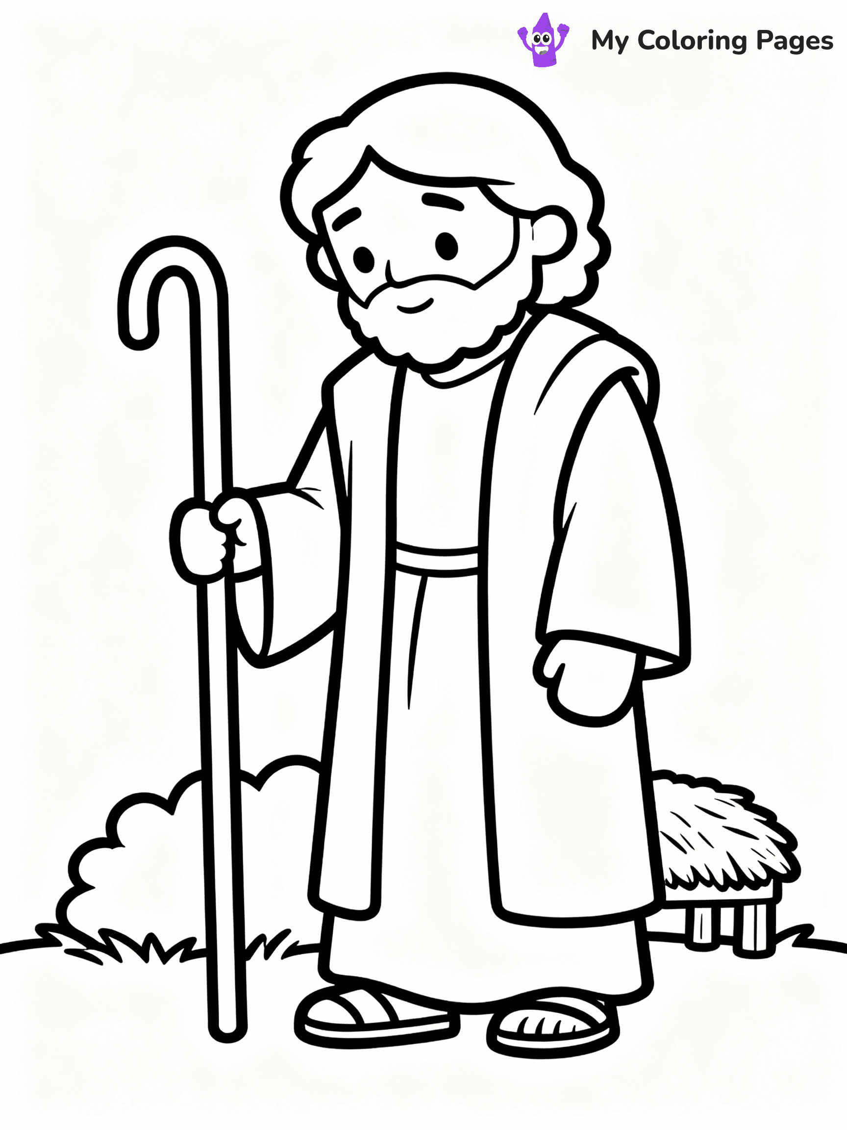 Nativity Scene Coloring Pages - 84