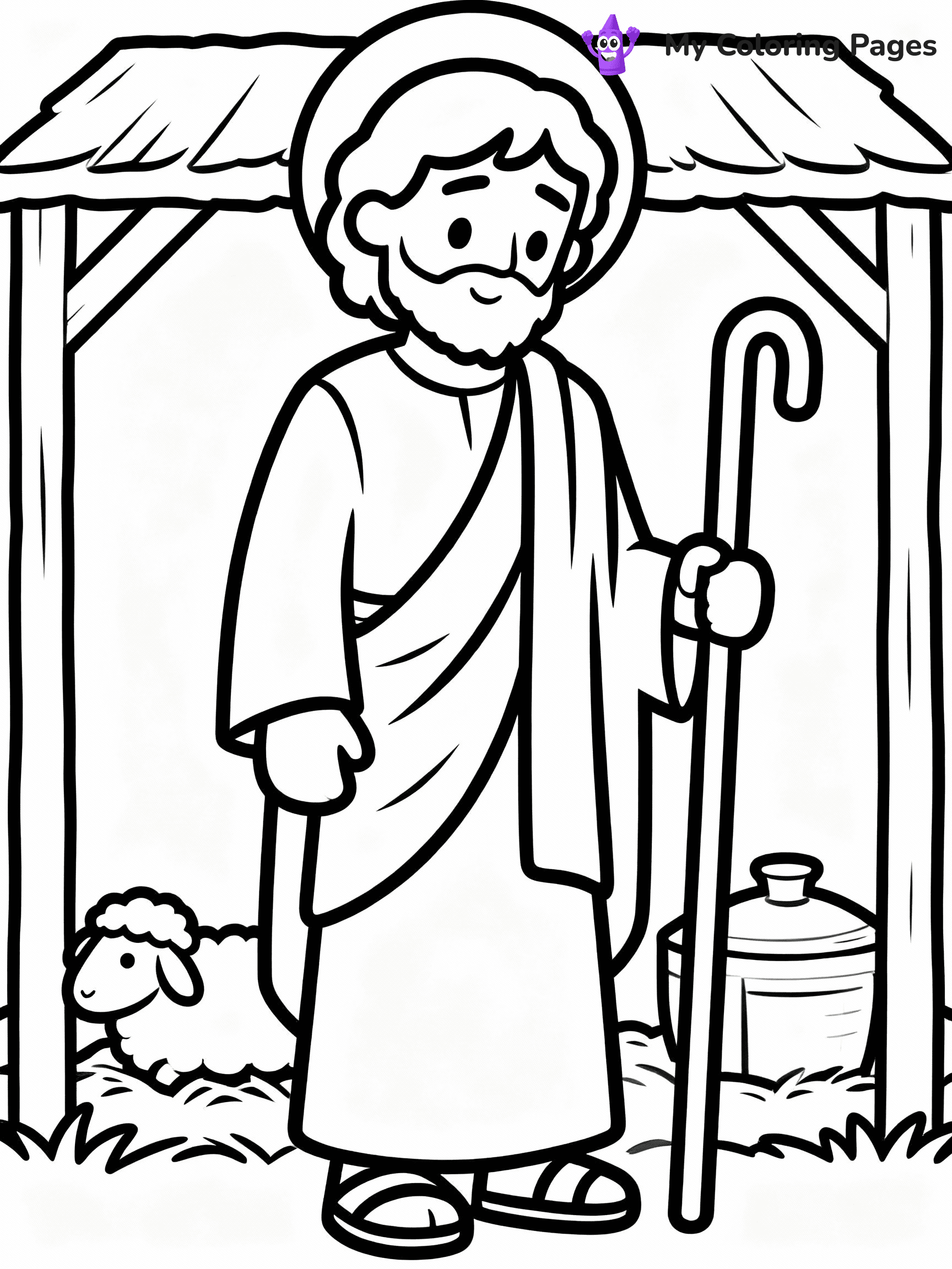 Nativity Scene Coloring Pages - 83
