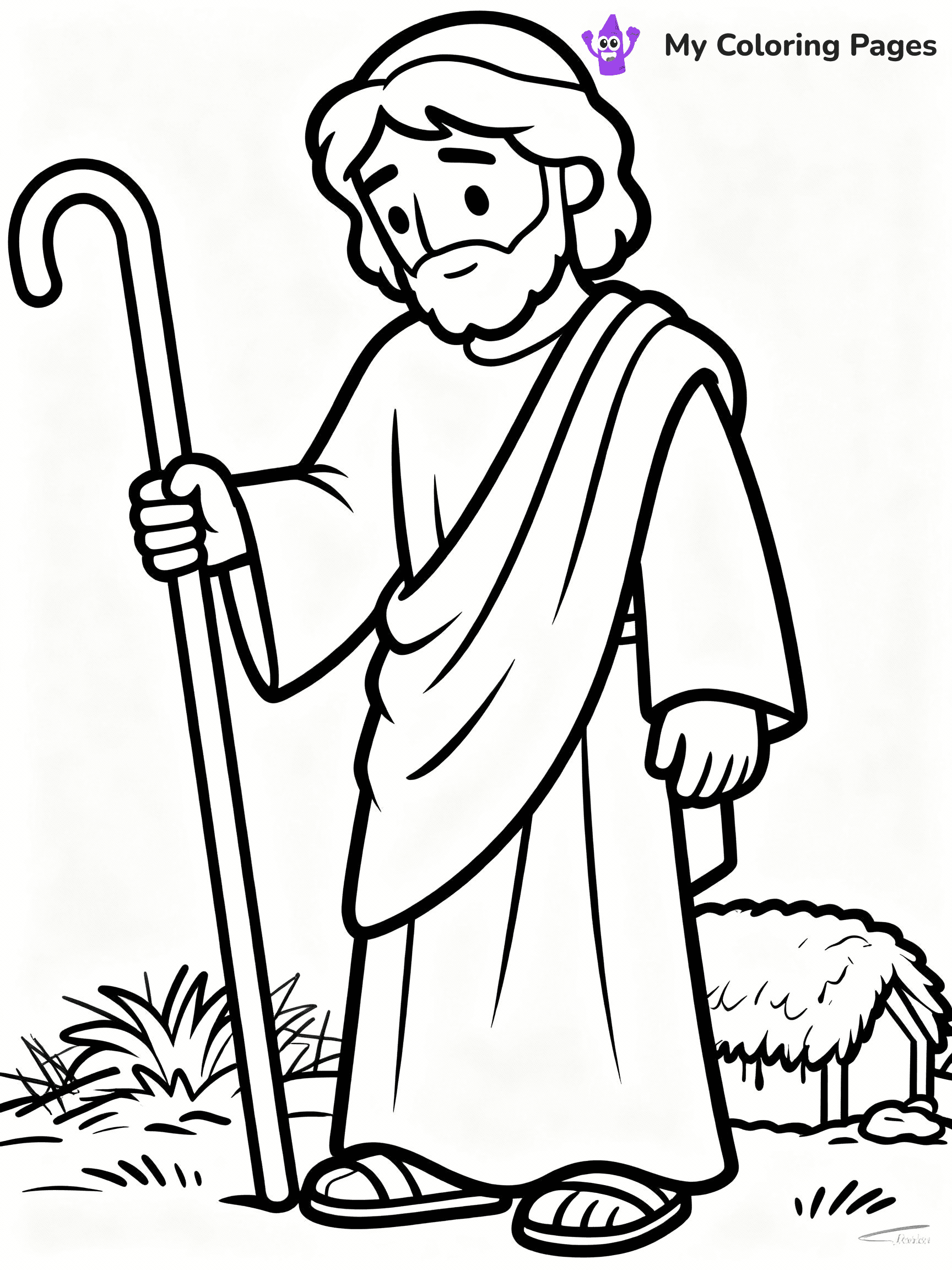 Nativity Scene Coloring Pages - 81