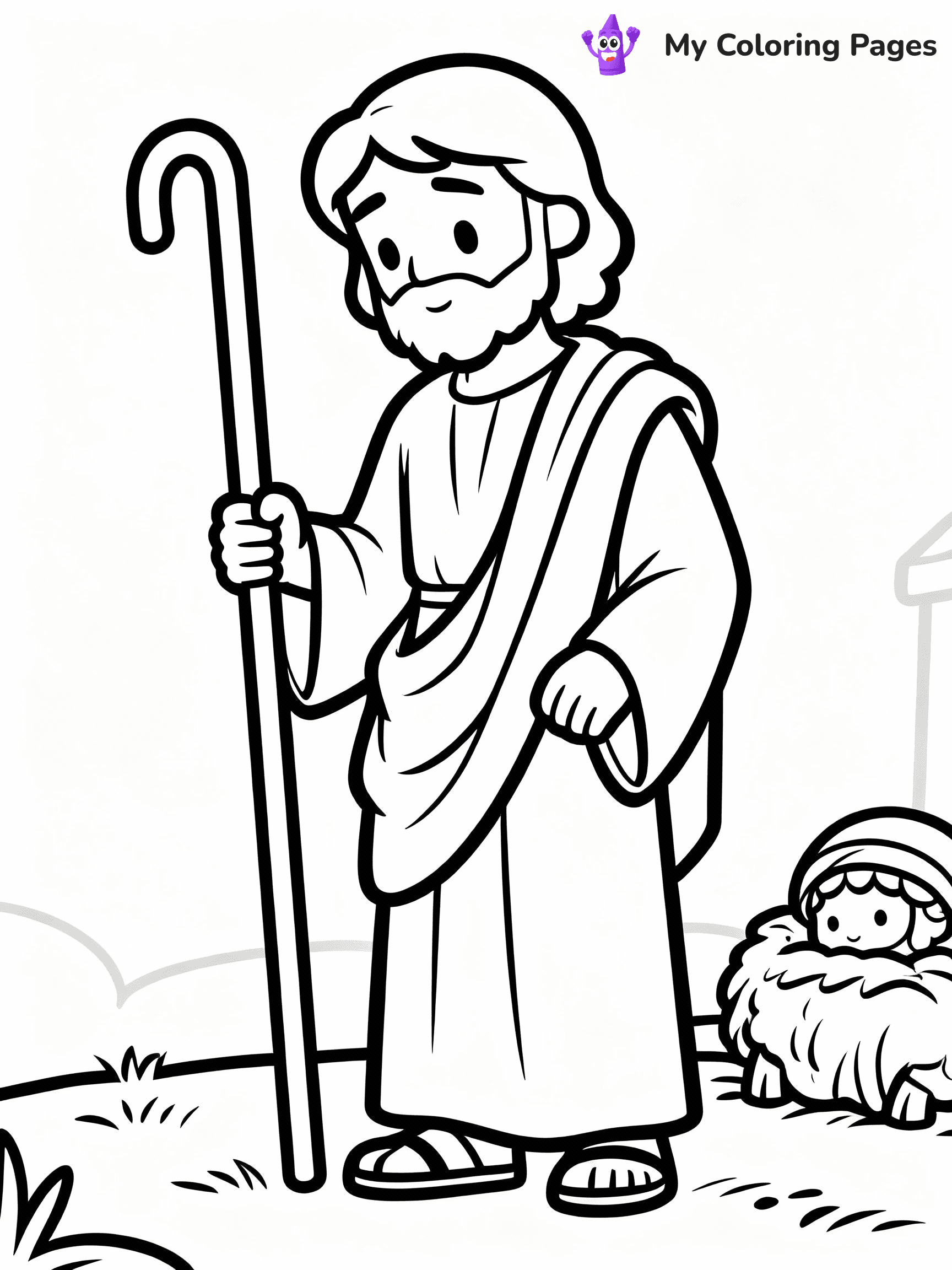 Nativity Scene Coloring Pages - 79