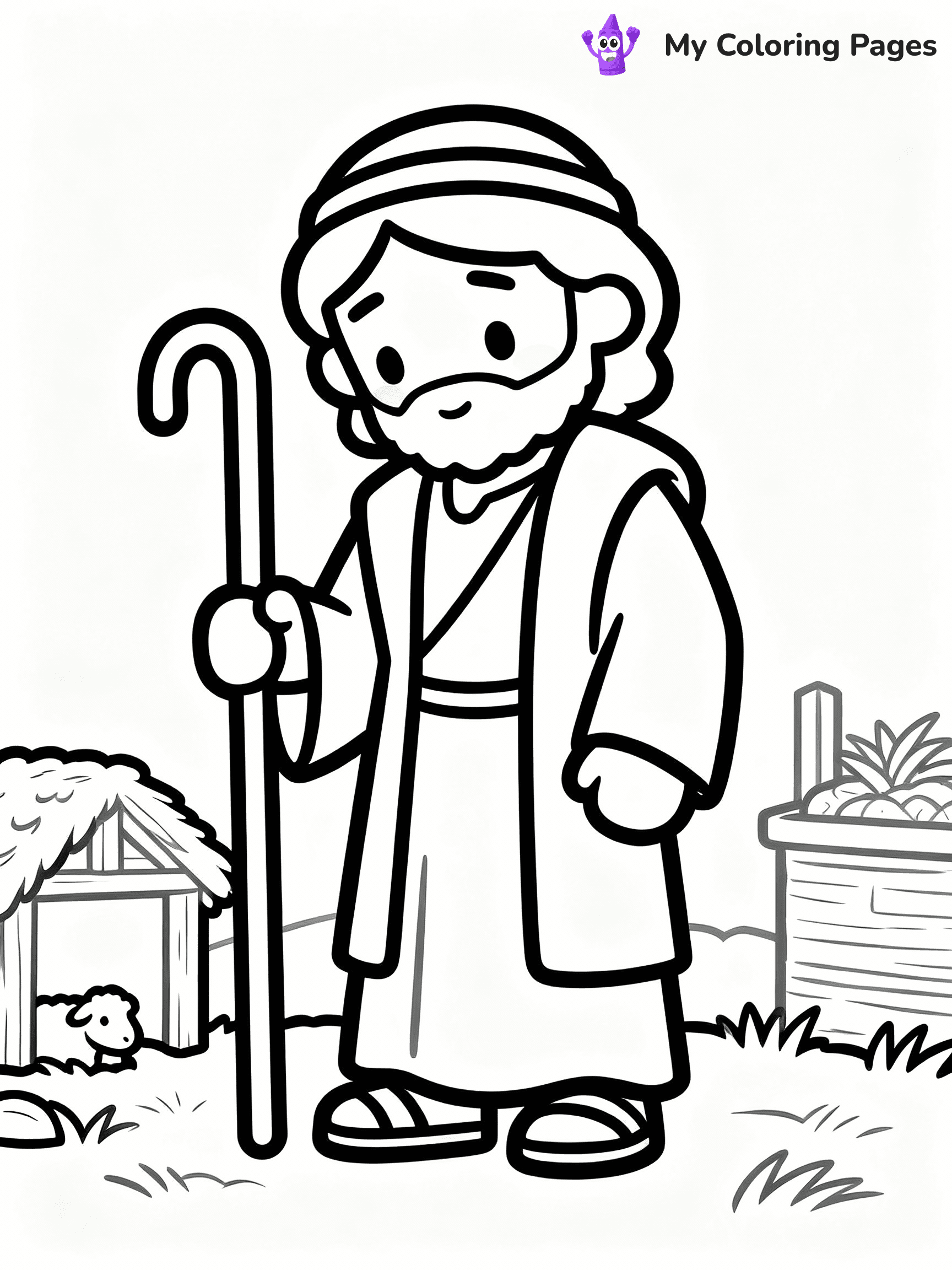 Nativity Scene Coloring Pages - 78