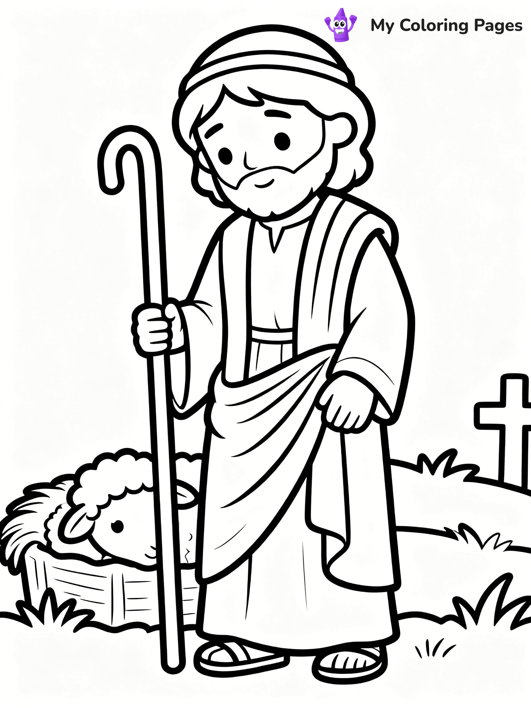 Nativity Scene Coloring Pages - 77