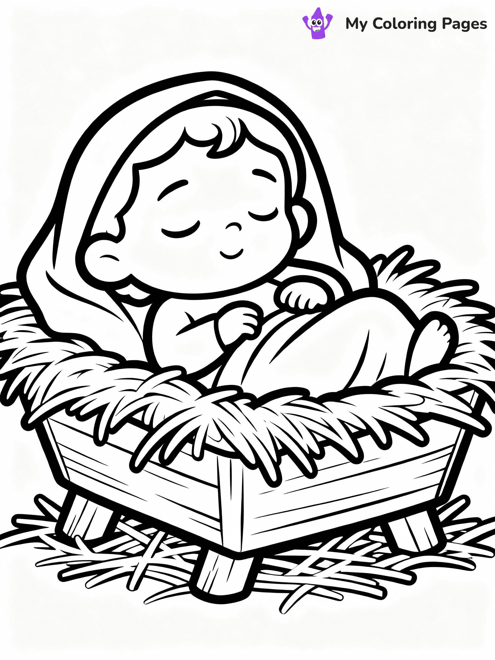 Nativity Scene Coloring Pages - 75