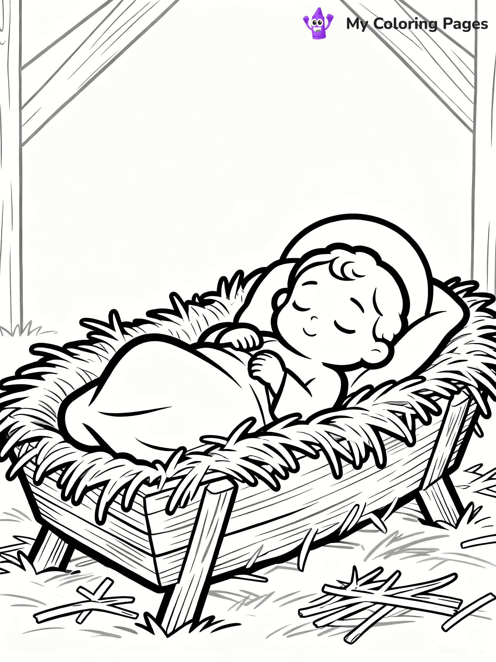 Nativity Scene Coloring Pages - 73
