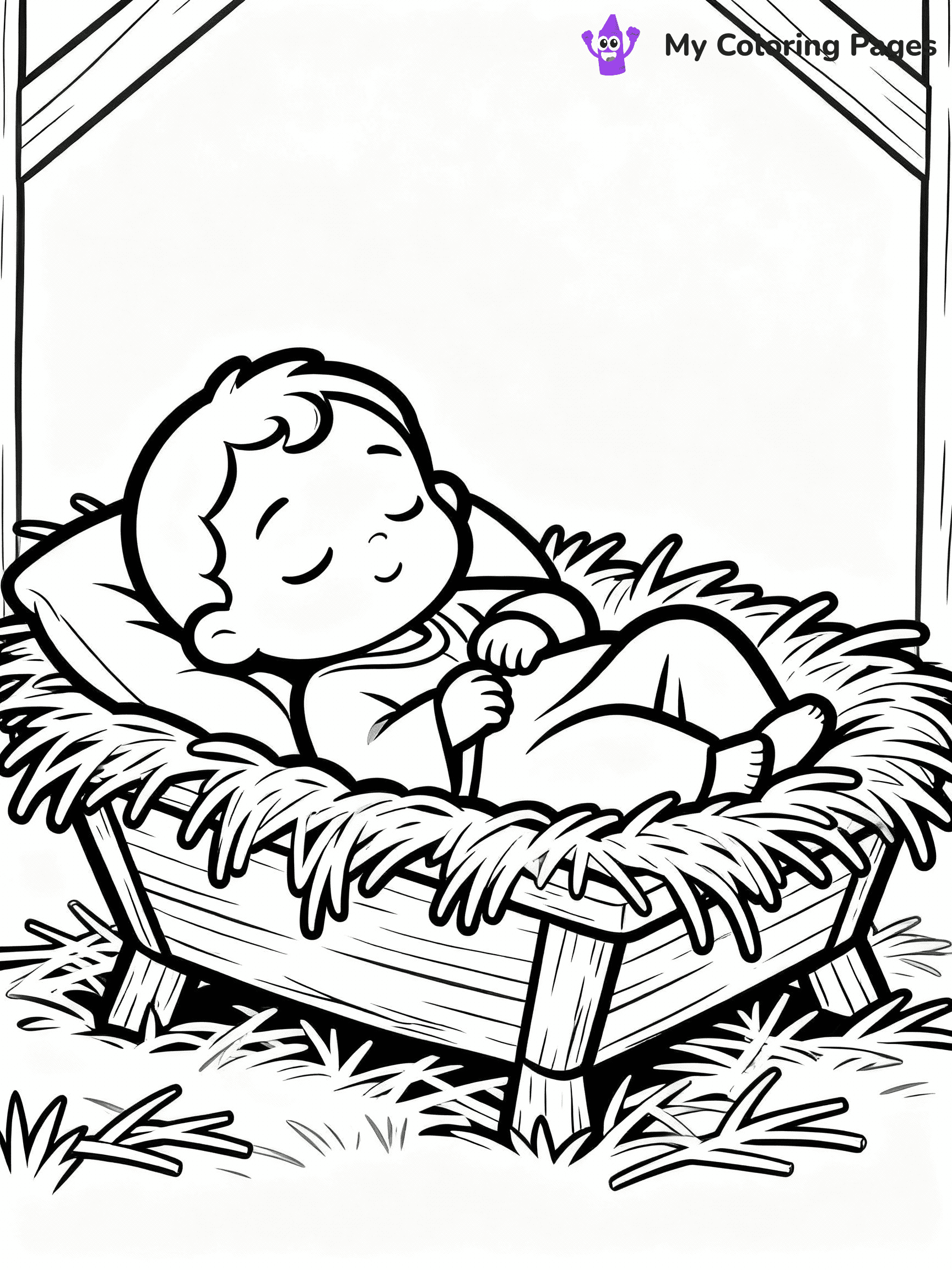 Nativity Scene Coloring Pages - 62