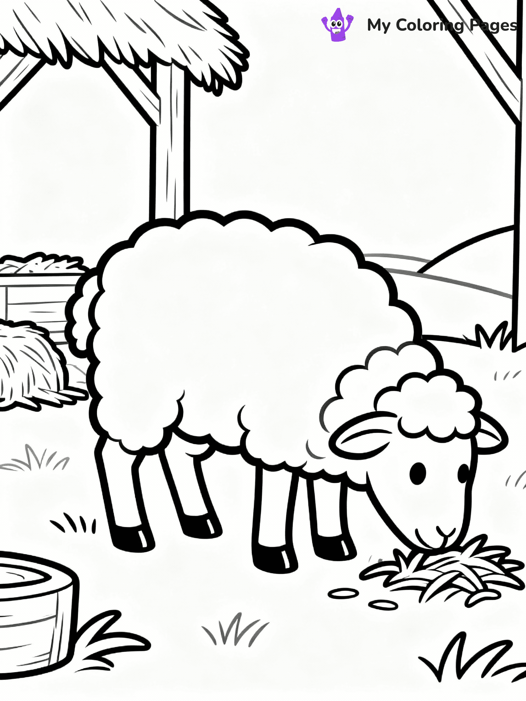 Nativity Scene Coloring Pages - 41