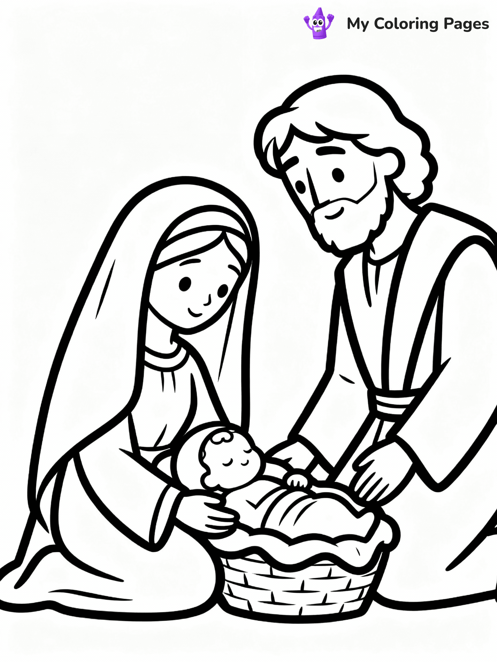 Nativity Scene Coloring Pages - 21