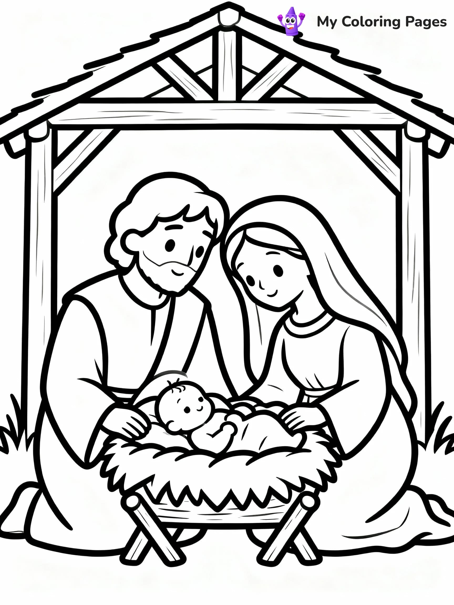Nativity Scene Coloring Pages - 20