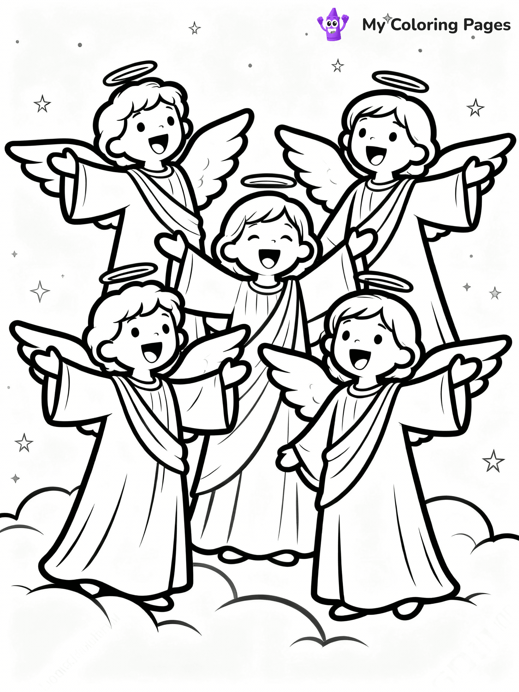 Nativity Scene Coloring Pages - 16