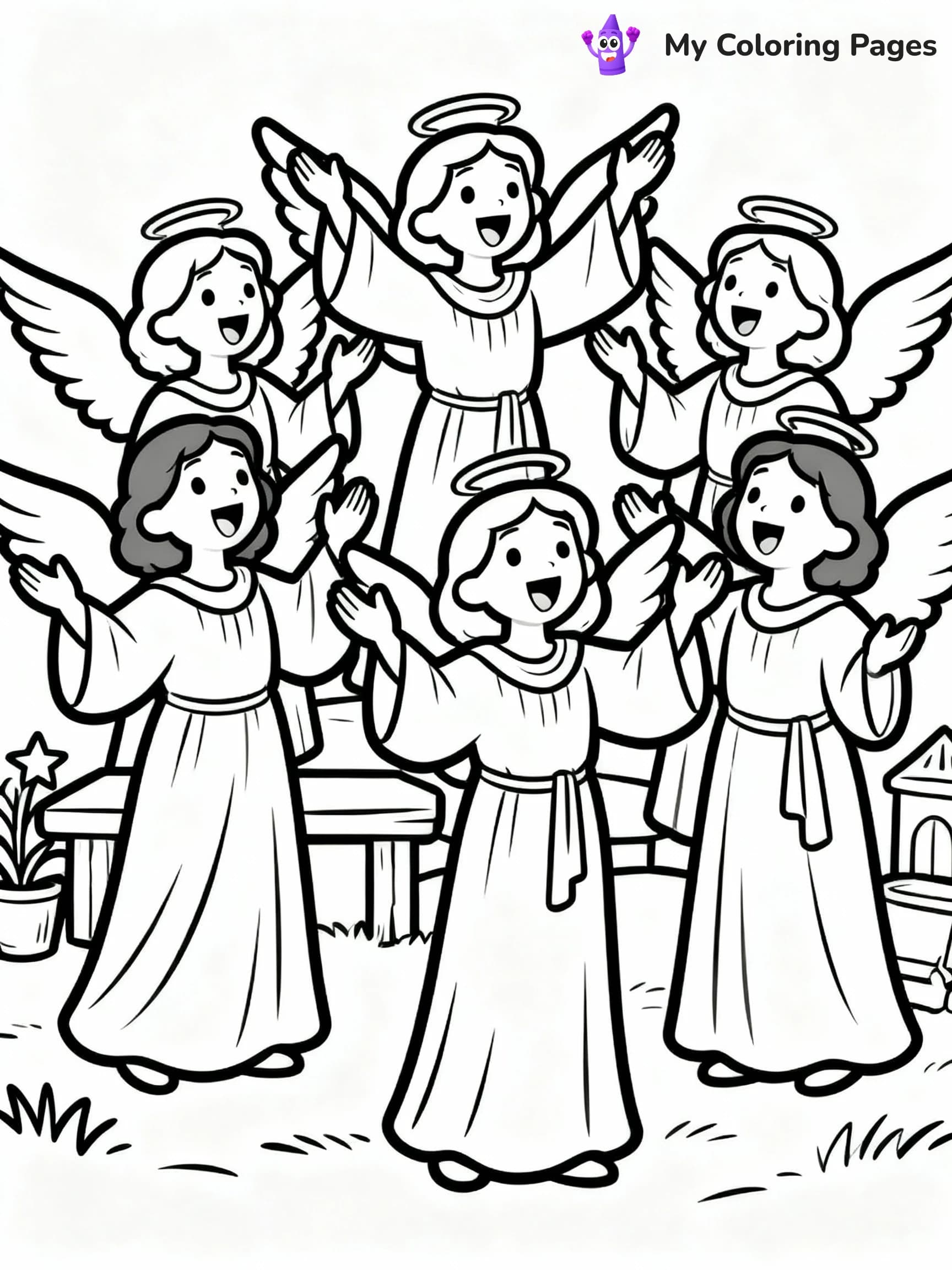Nativity Scene Coloring Pages - 15
