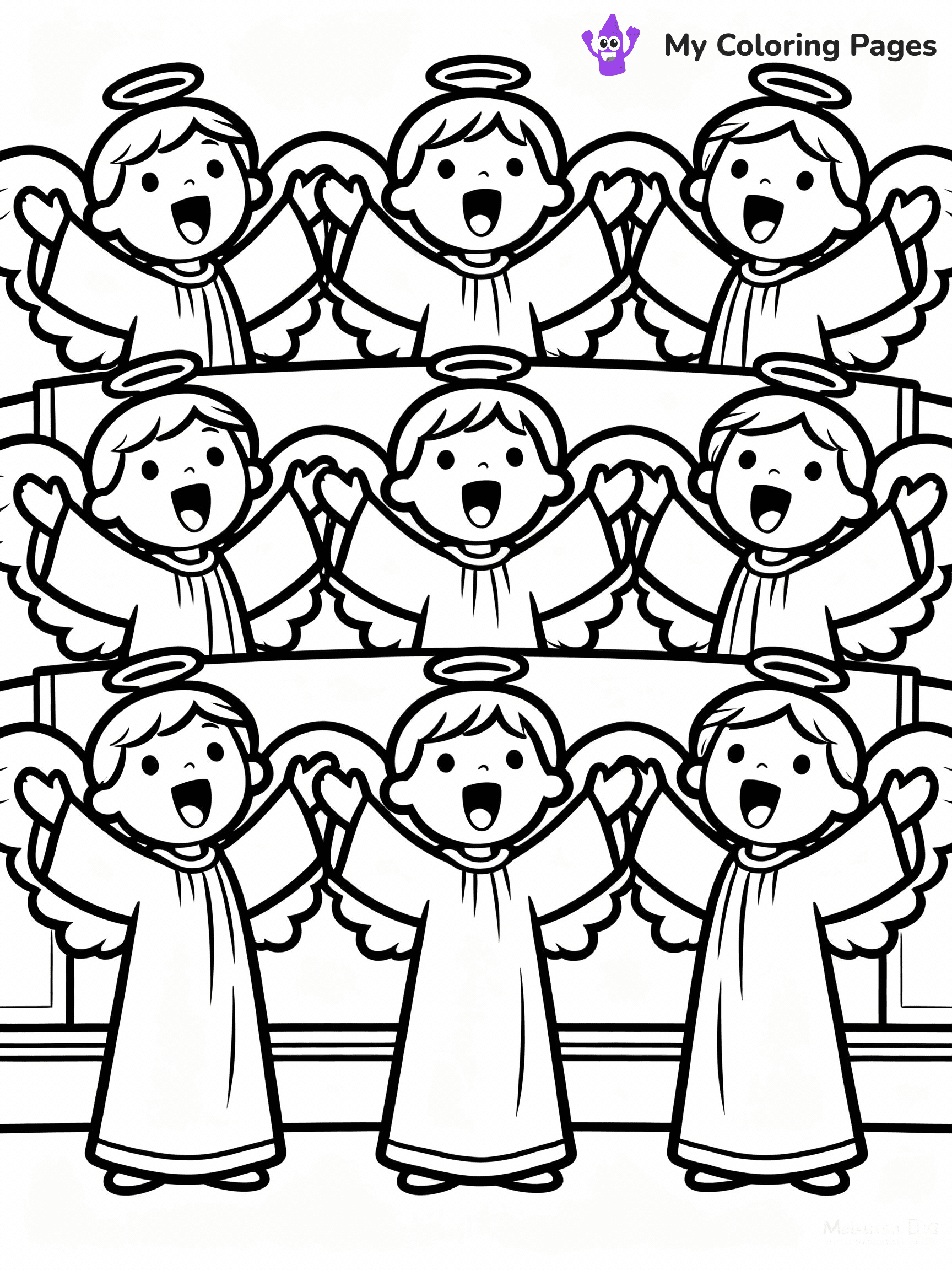 Nativity Scene Coloring Pages - 14