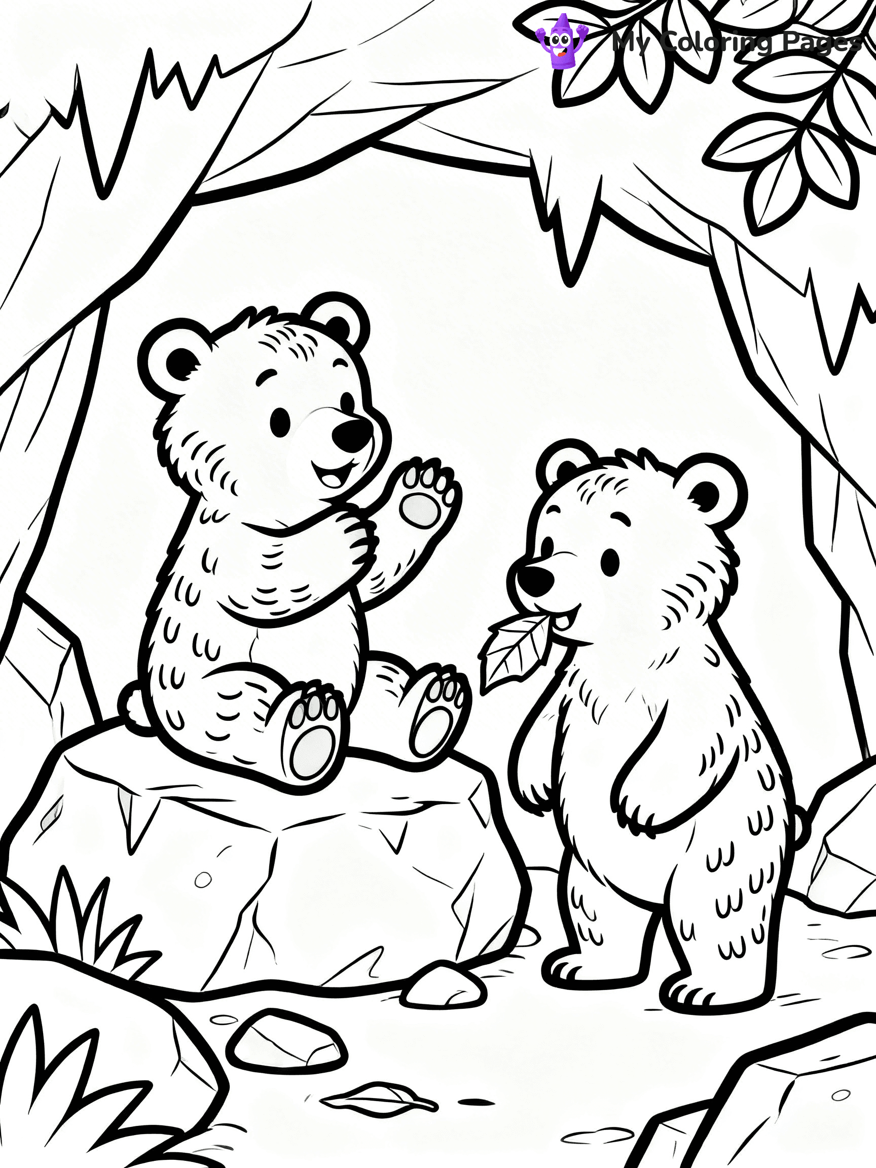 Grizzly Bear Coloring Pages - 29