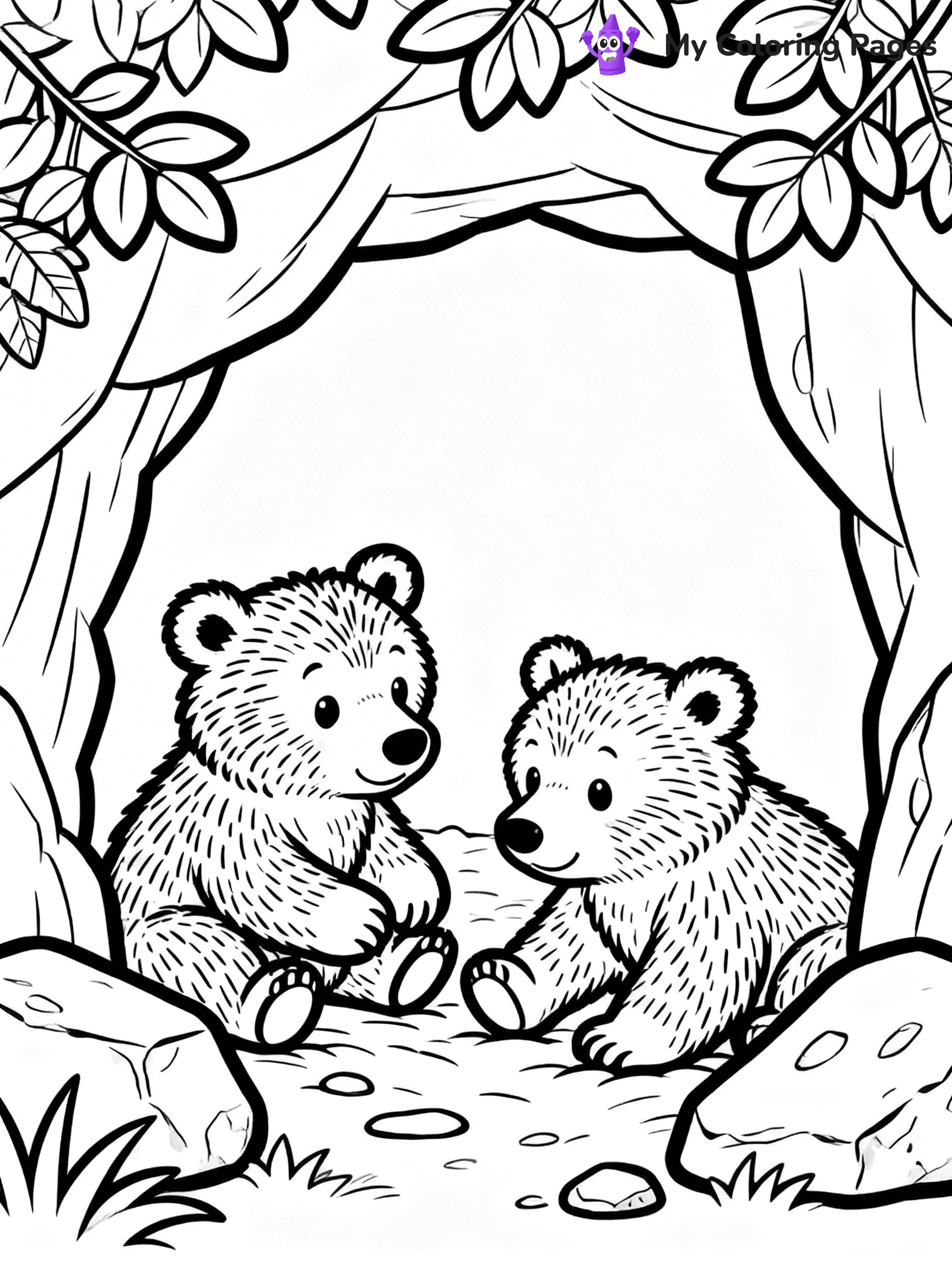 Grizzly Bear Coloring Pages - 28