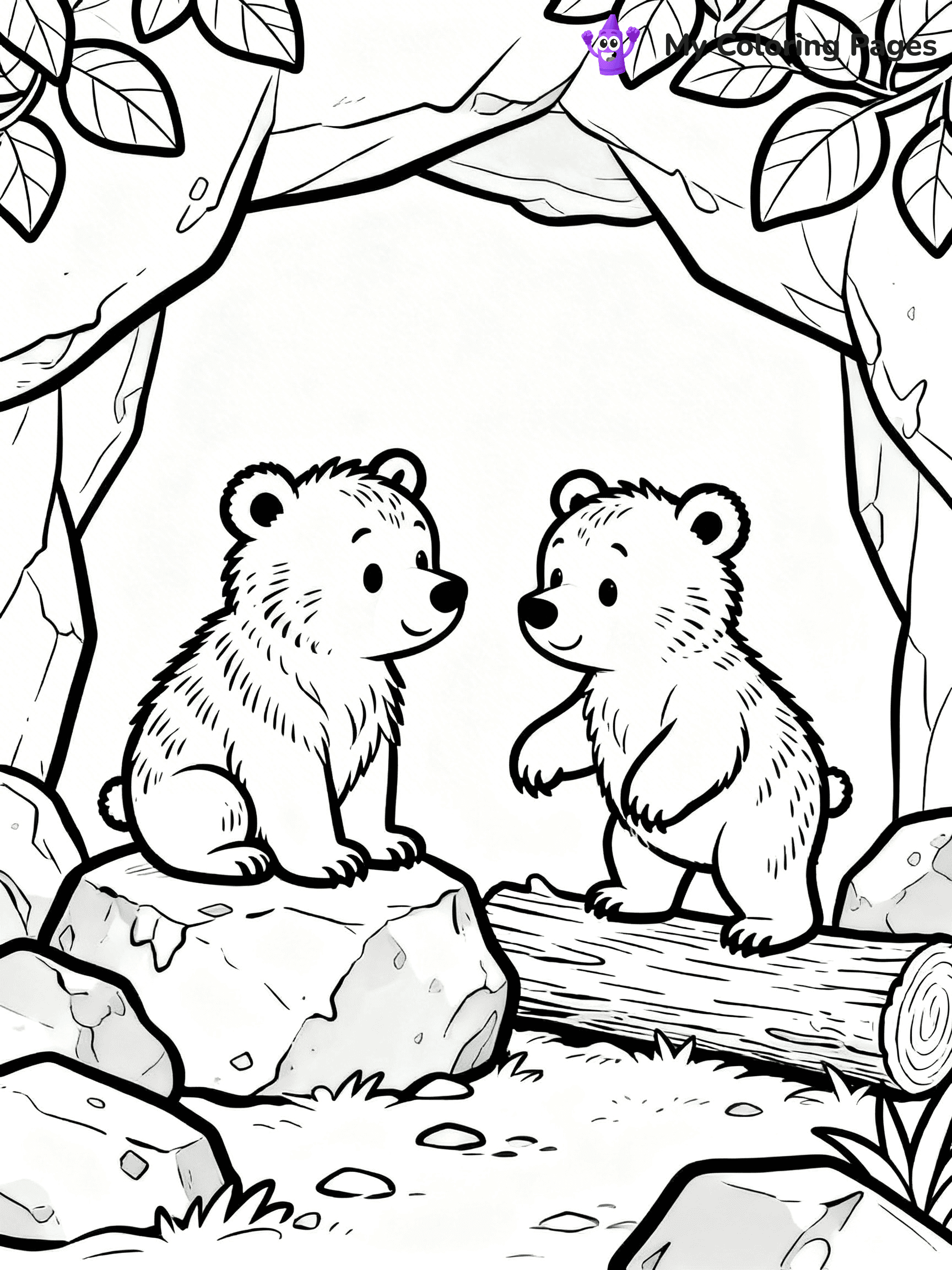 Grizzly Bear Coloring Pages - 25