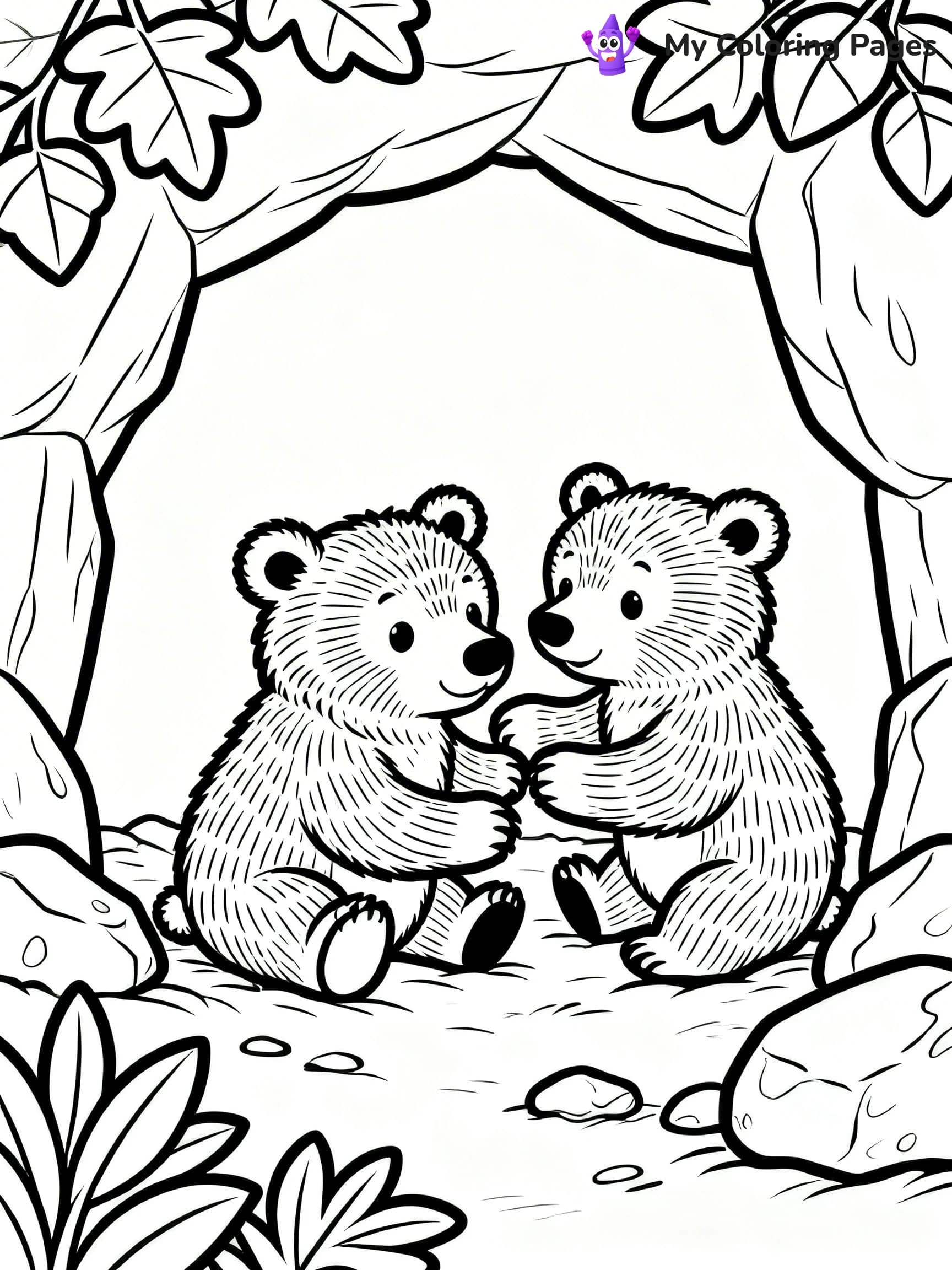Grizzly Bear Coloring Pages - 24