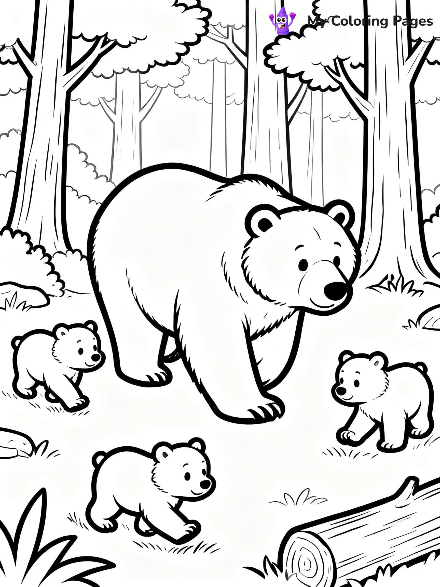 Grizzly Bear Coloring Pages - 21