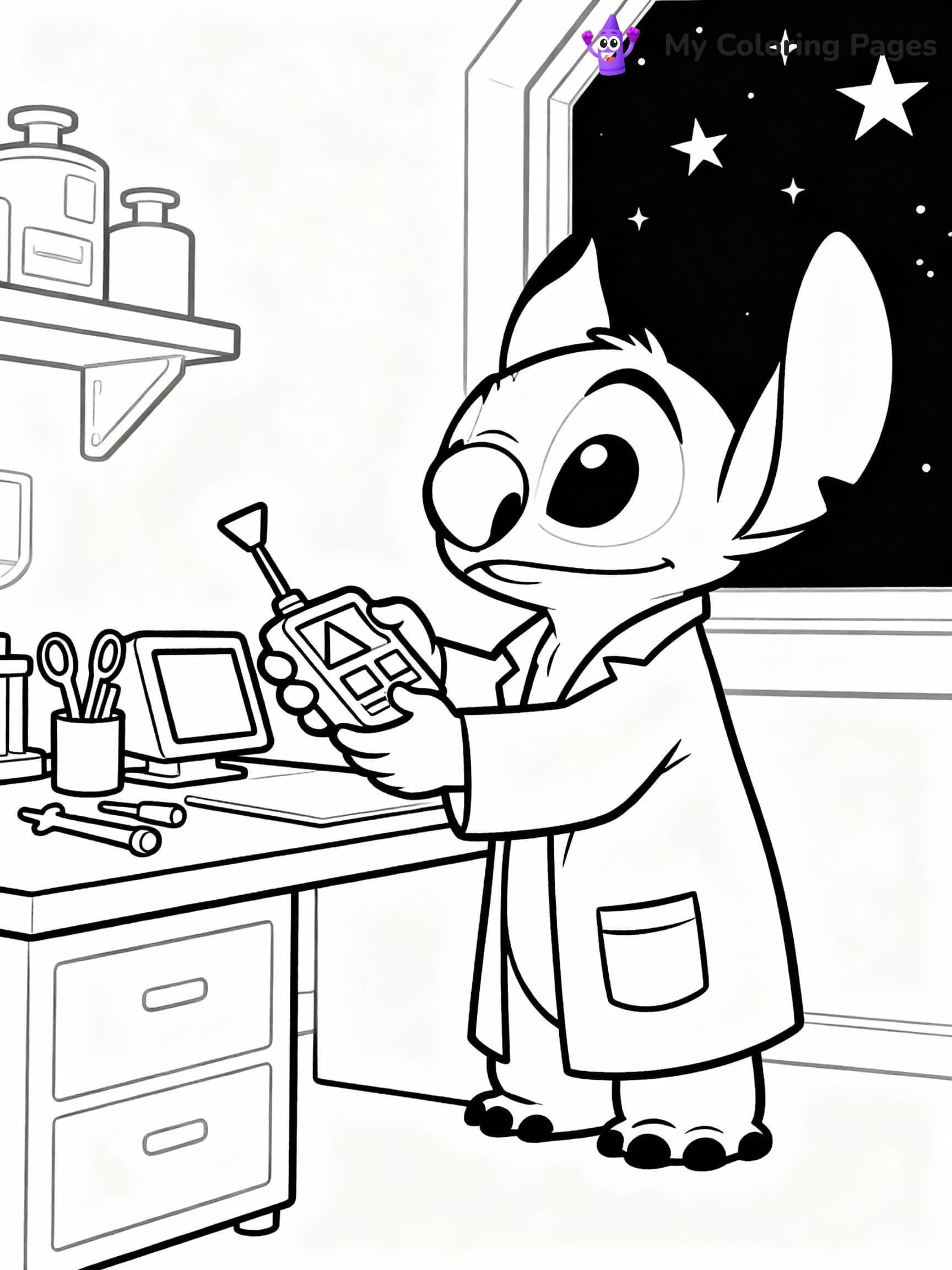 Stitch Coloring Pages - 24