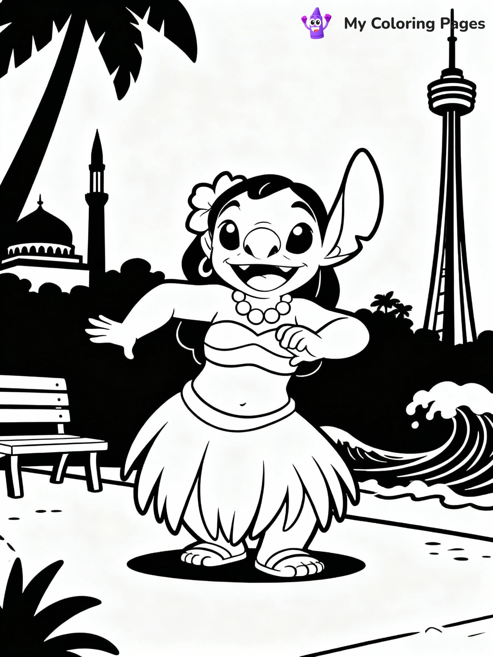 Stitch Coloring Pages - 16
