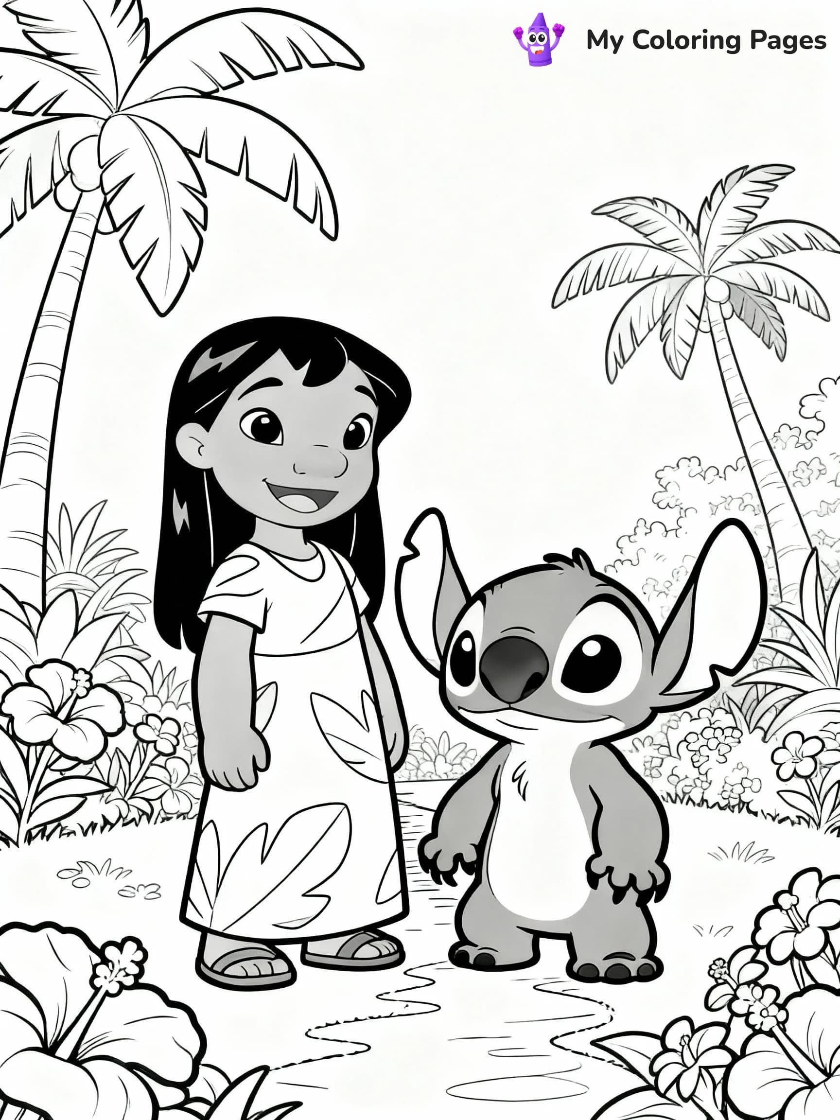 Stitch Coloring Pages - 2