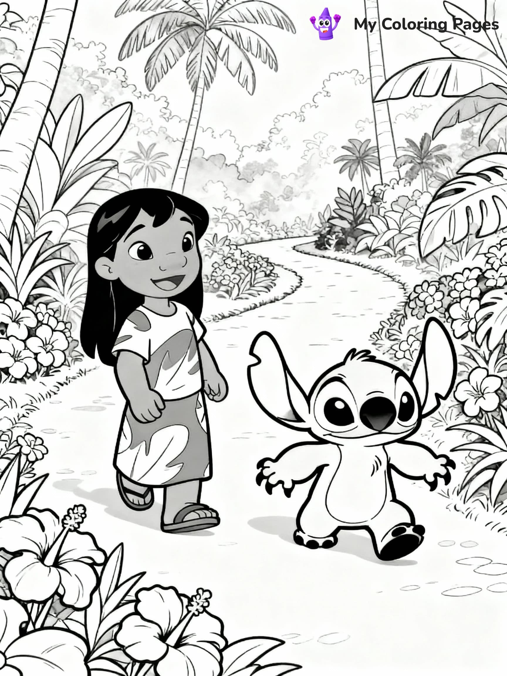 Stitch Coloring Pages - 1