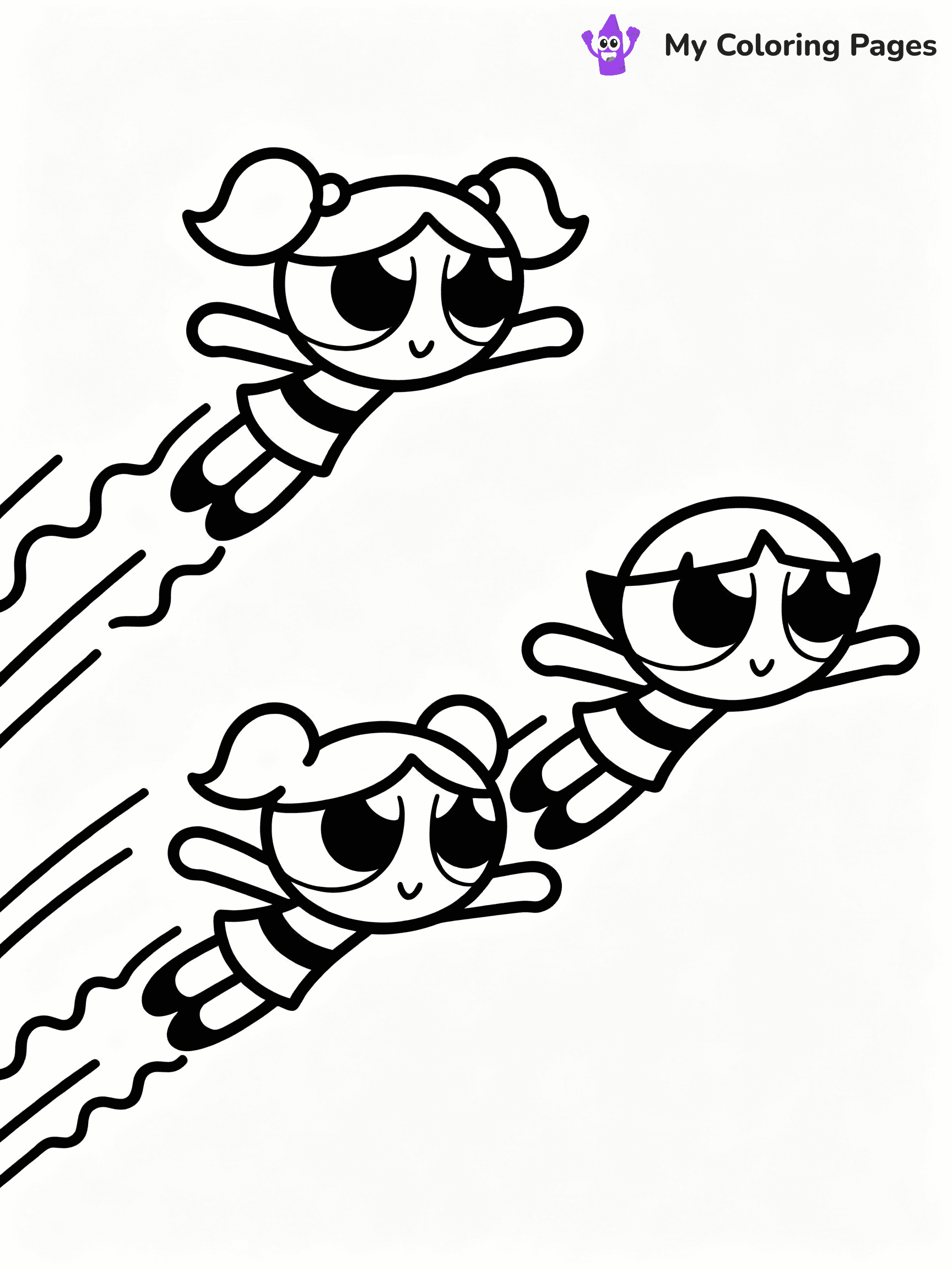 Powerpuff Girls Coloring Pages - 9