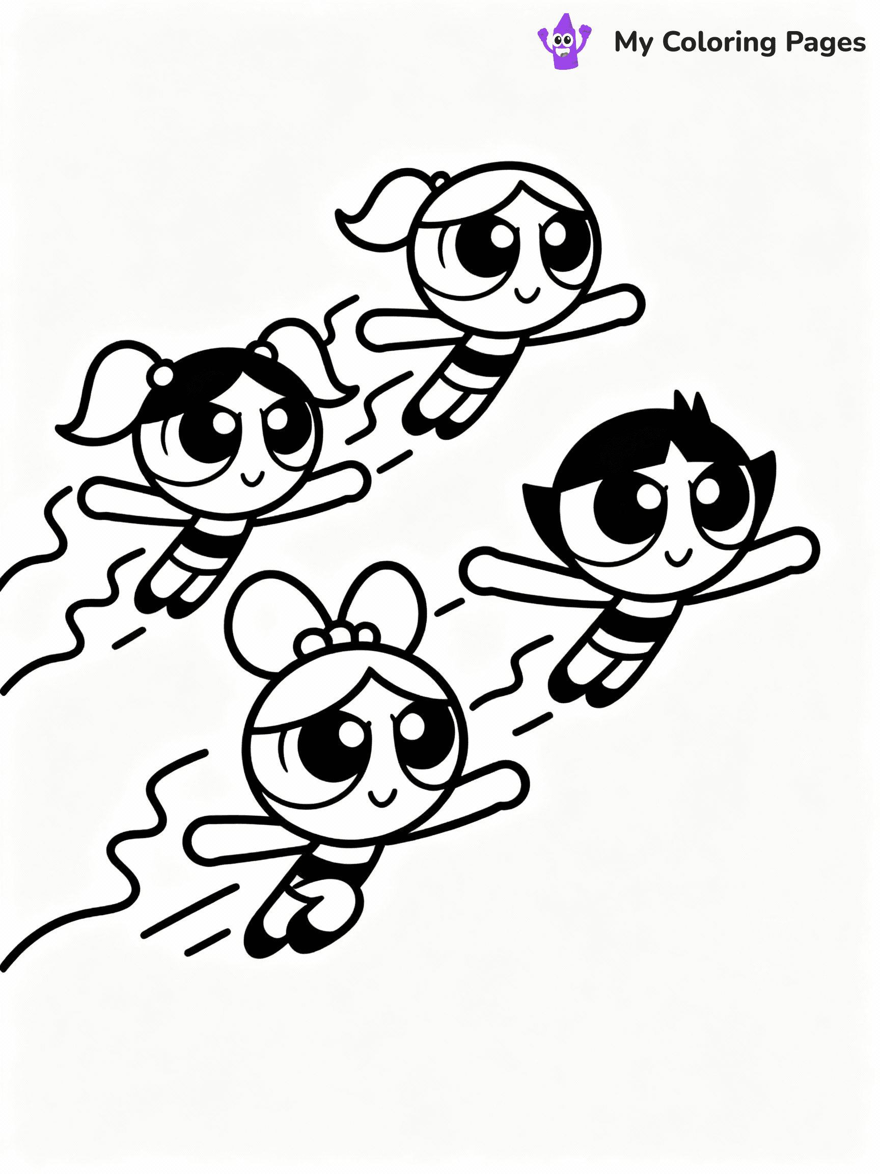 Powerpuff Girls Coloring Pages - 7