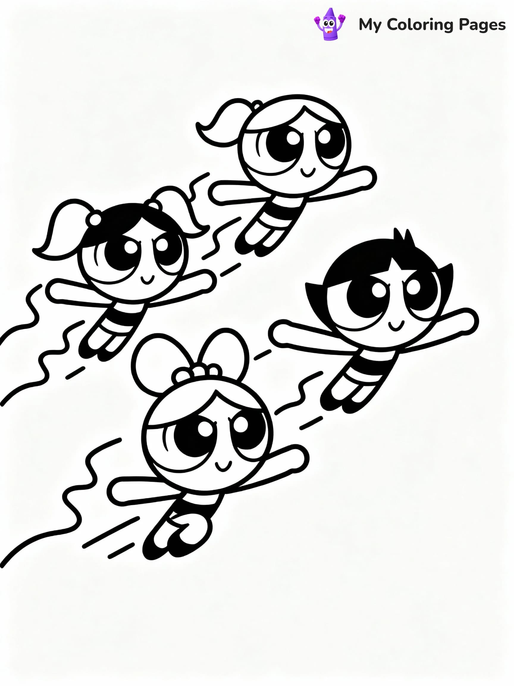 Powerpuff Girls Coloring Pages - 7