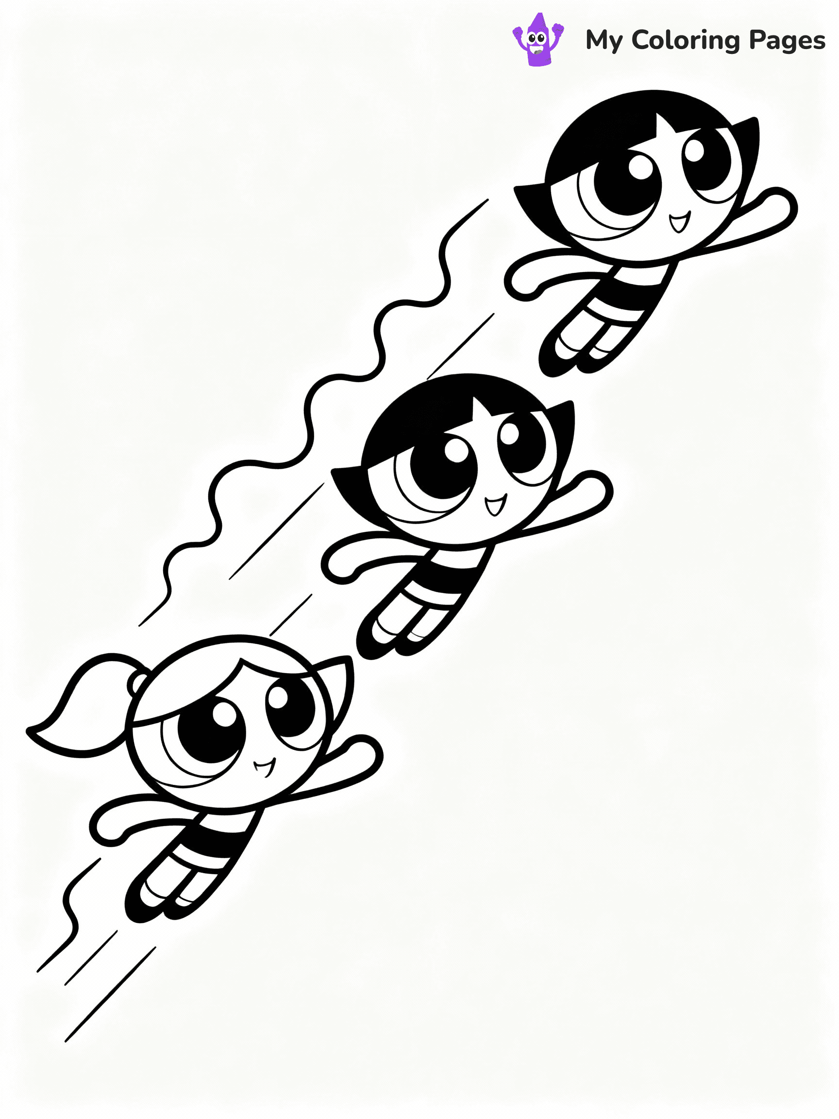 Powerpuff Girls Coloring Pages - 1