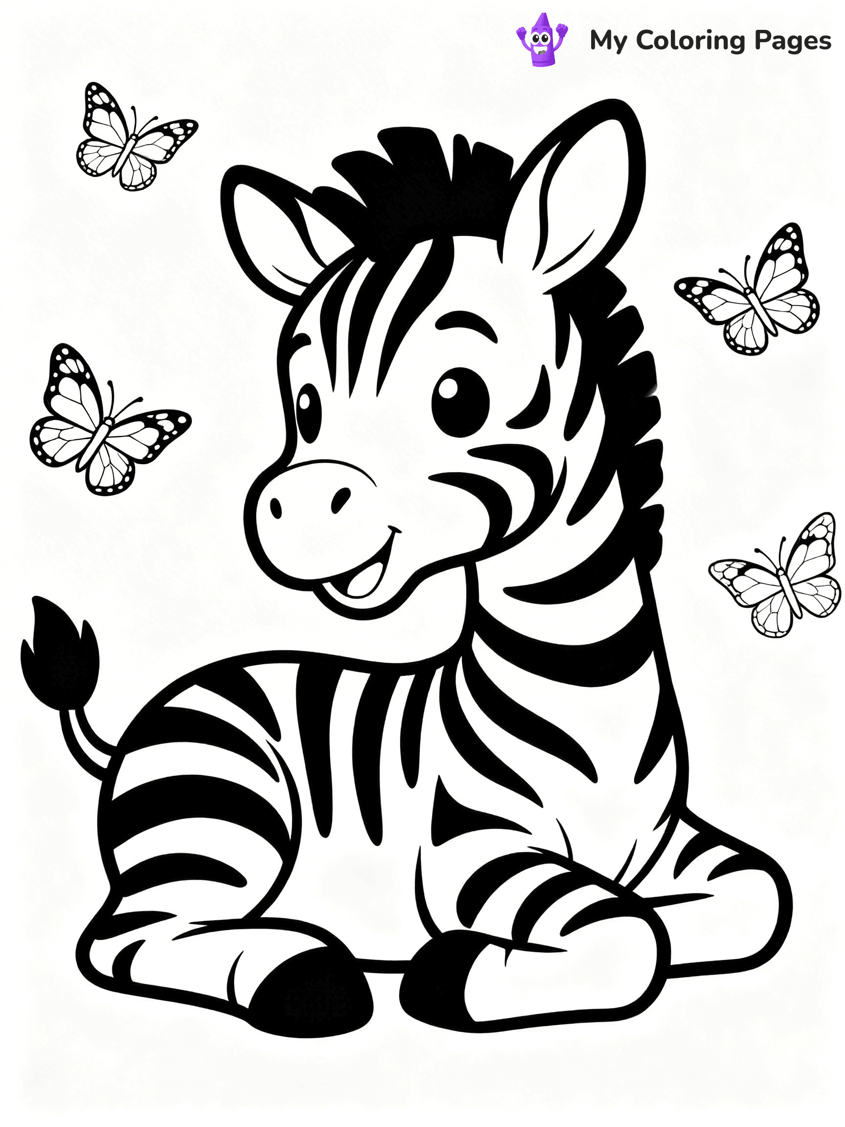 Zebra Coloring Pages - 24
