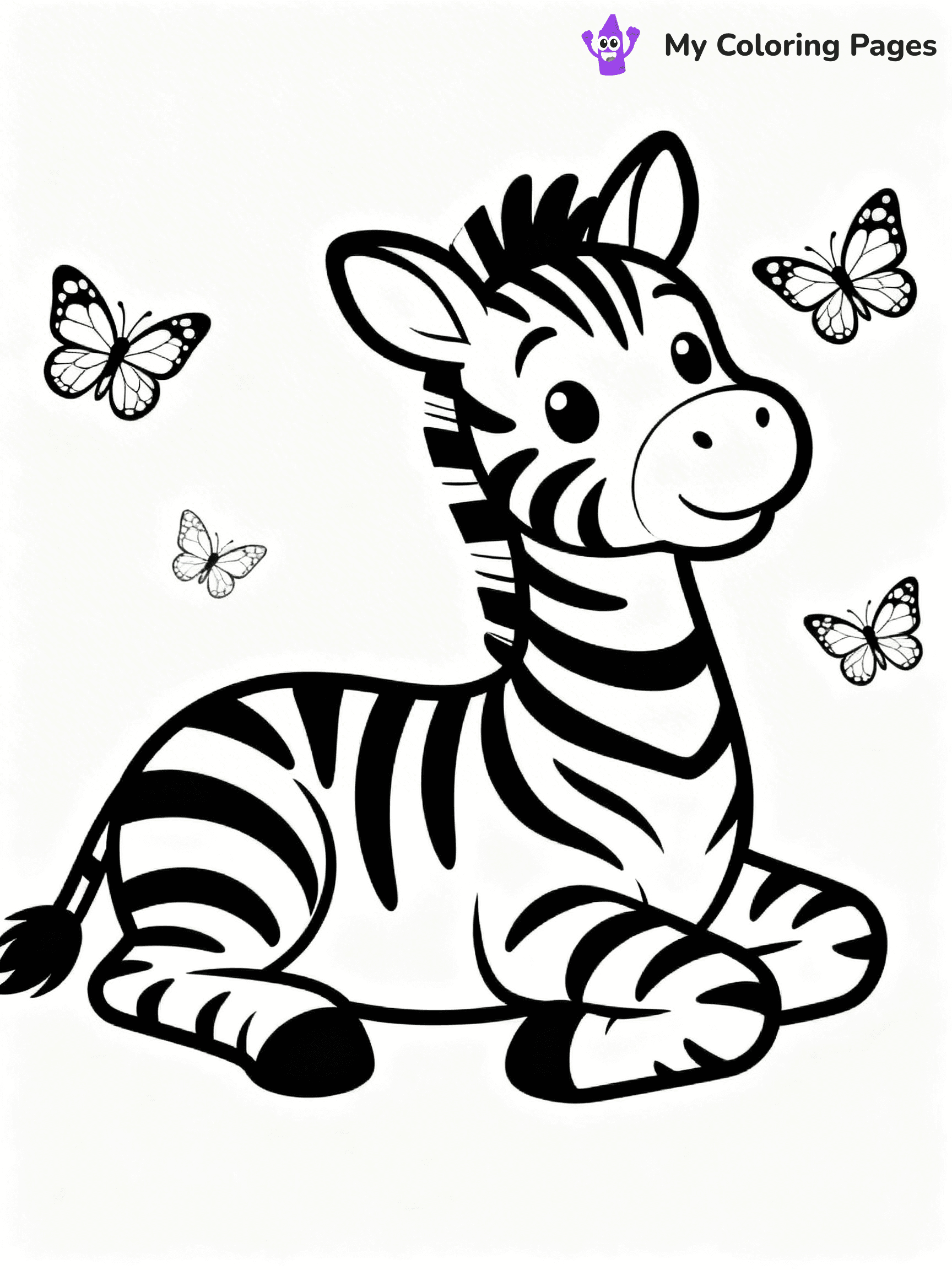 Zebra Coloring Pages - 22