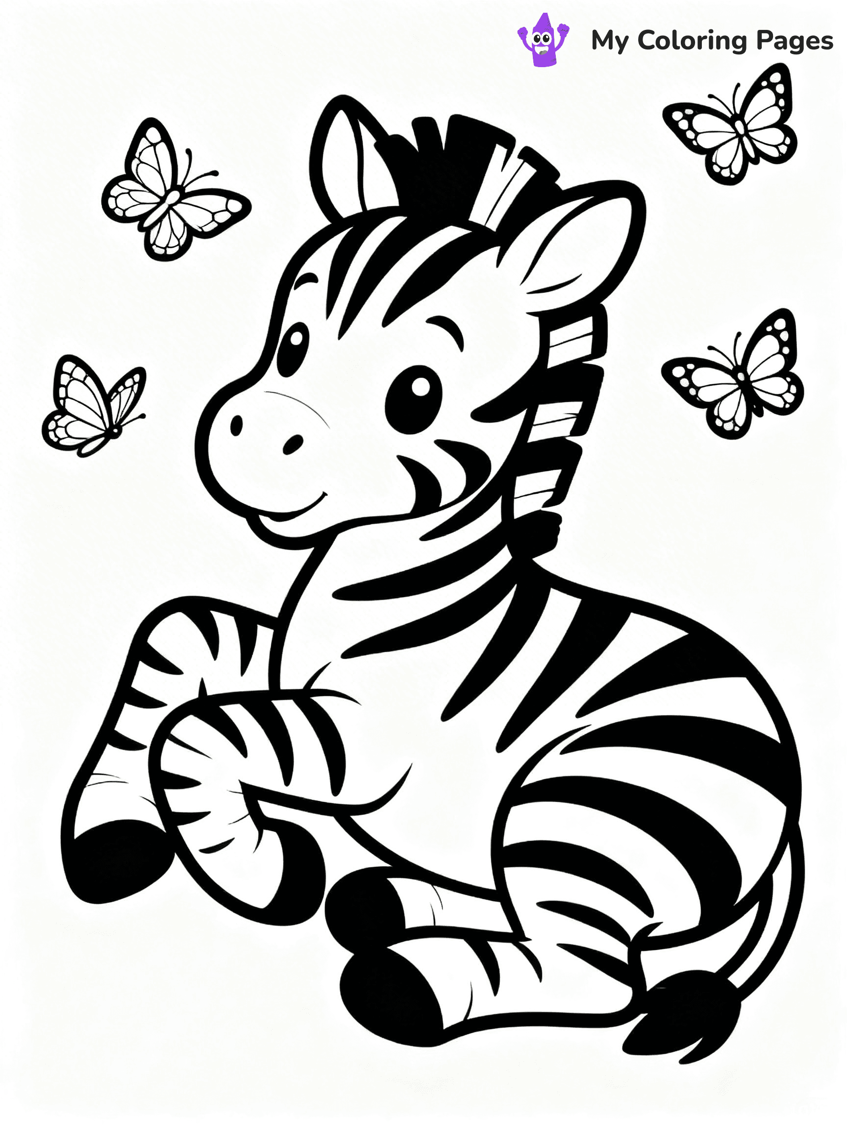 Zebra Coloring Pages - 19