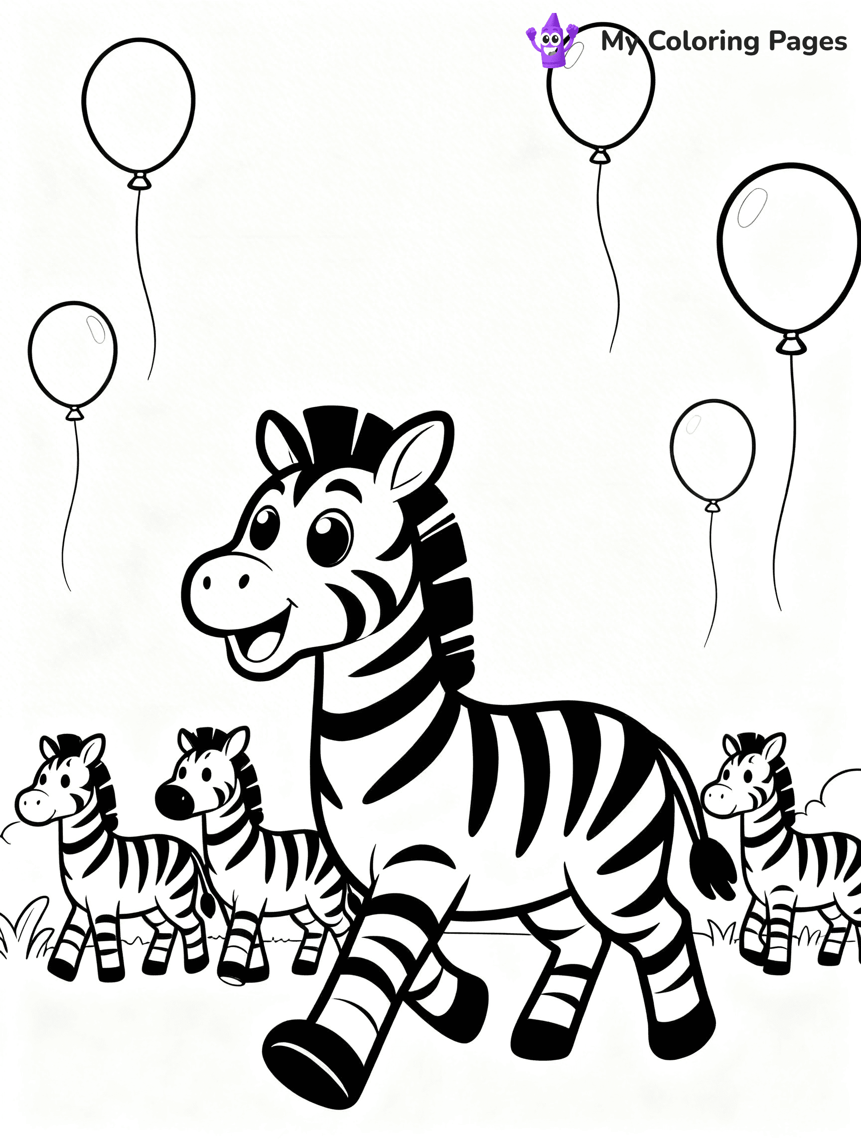 Zebra Coloring Pages - 18