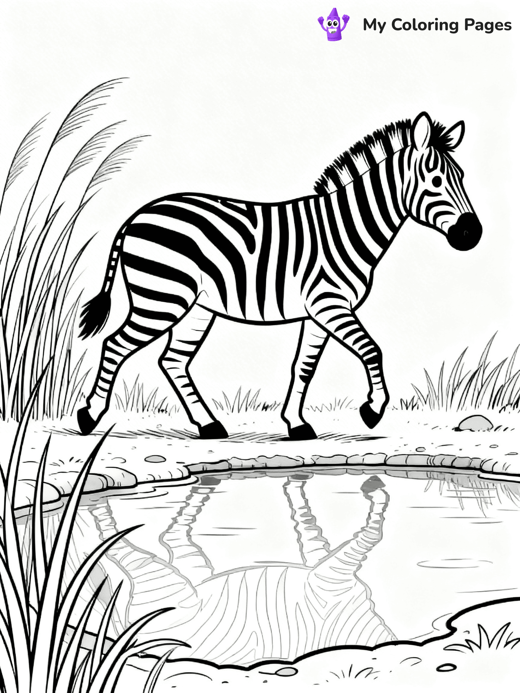 Zebra Coloring Pages - 16