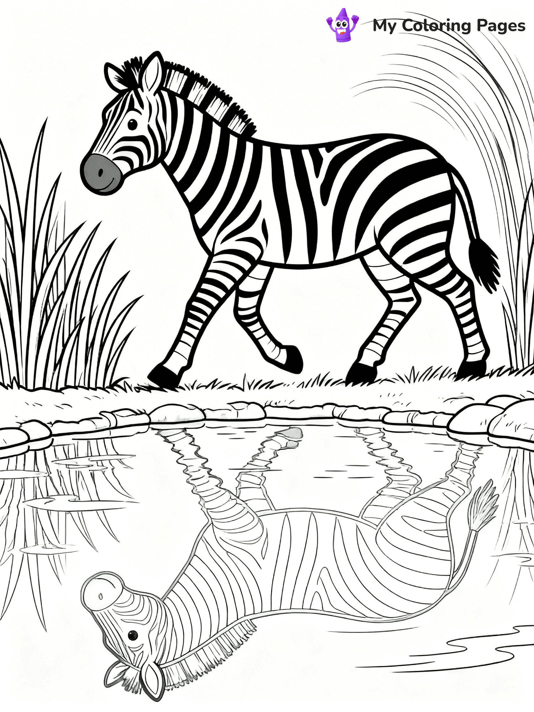 Zebra Coloring Pages - 14