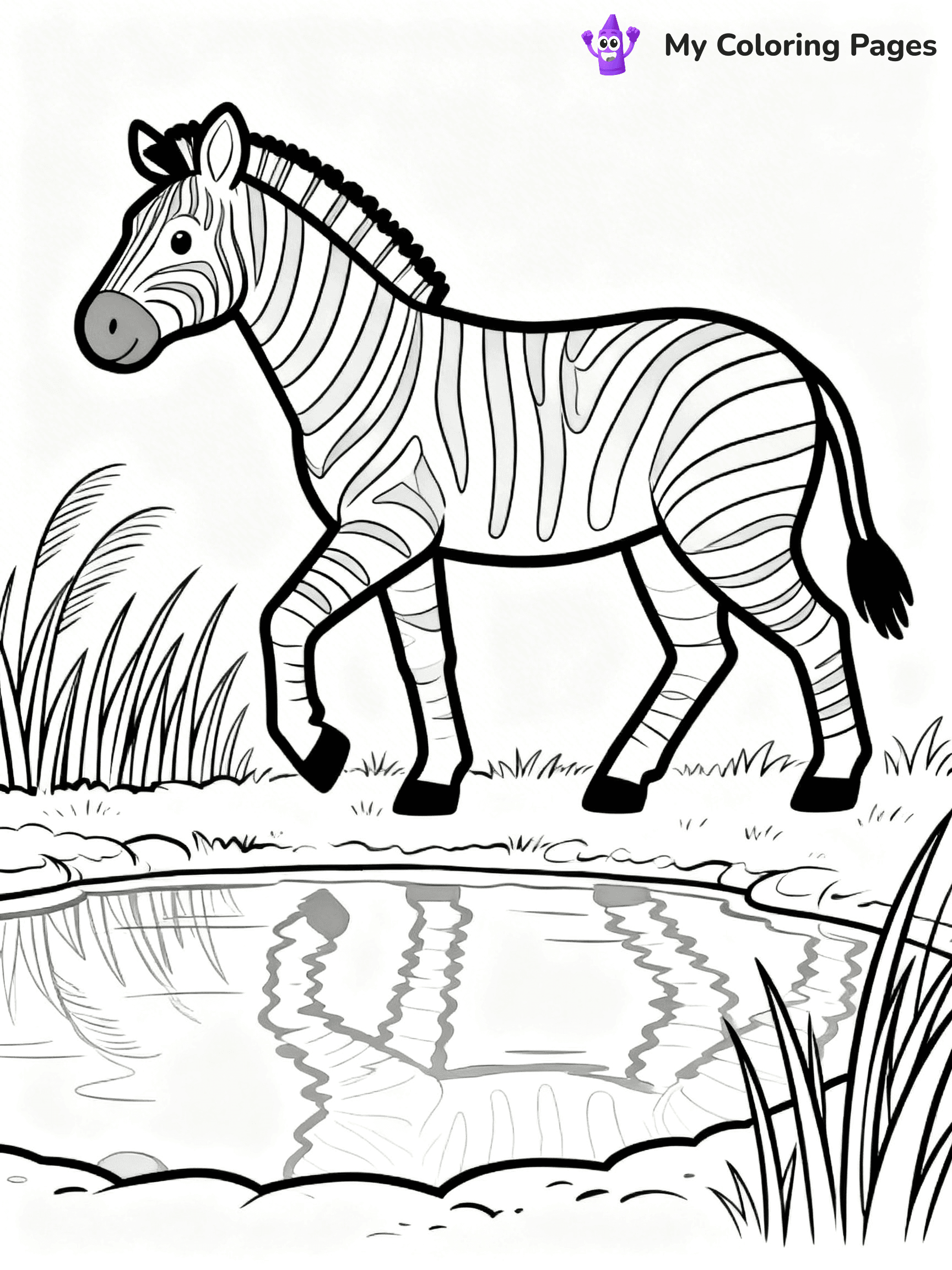 Zebra Coloring Pages - 13