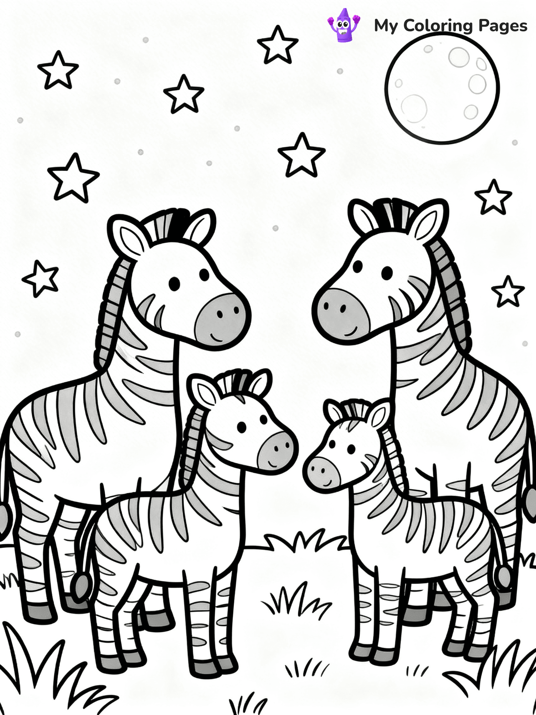 Zebra Coloring Pages - 9