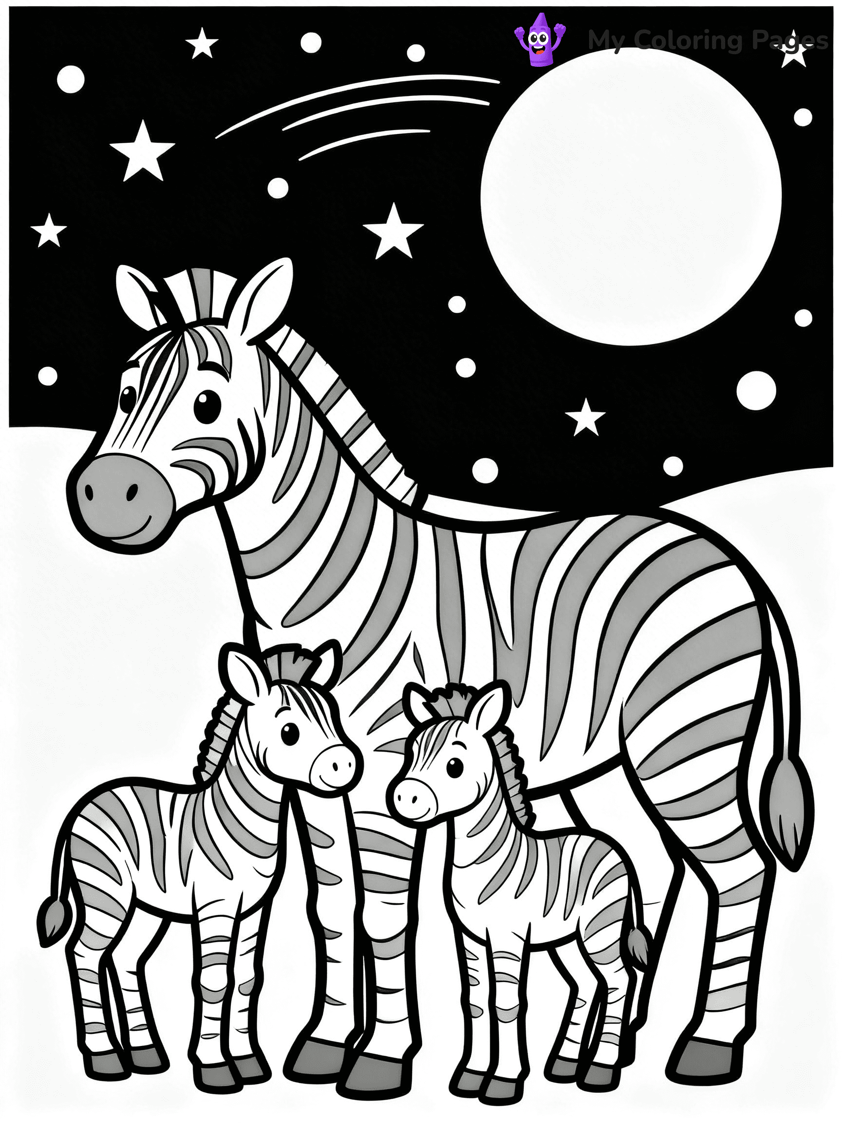 Zebra Coloring Pages - 8