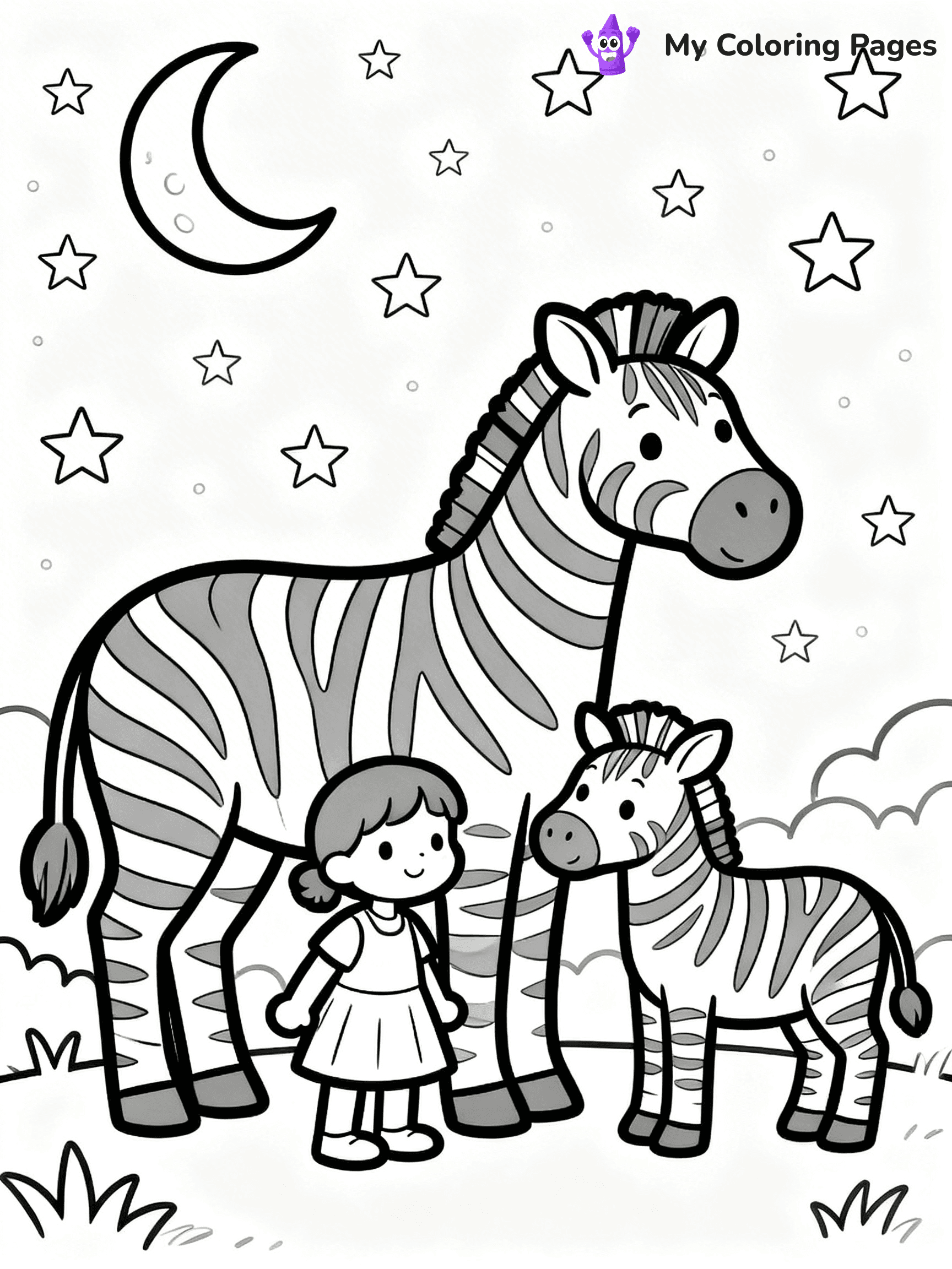 Zebra Coloring Pages - 6