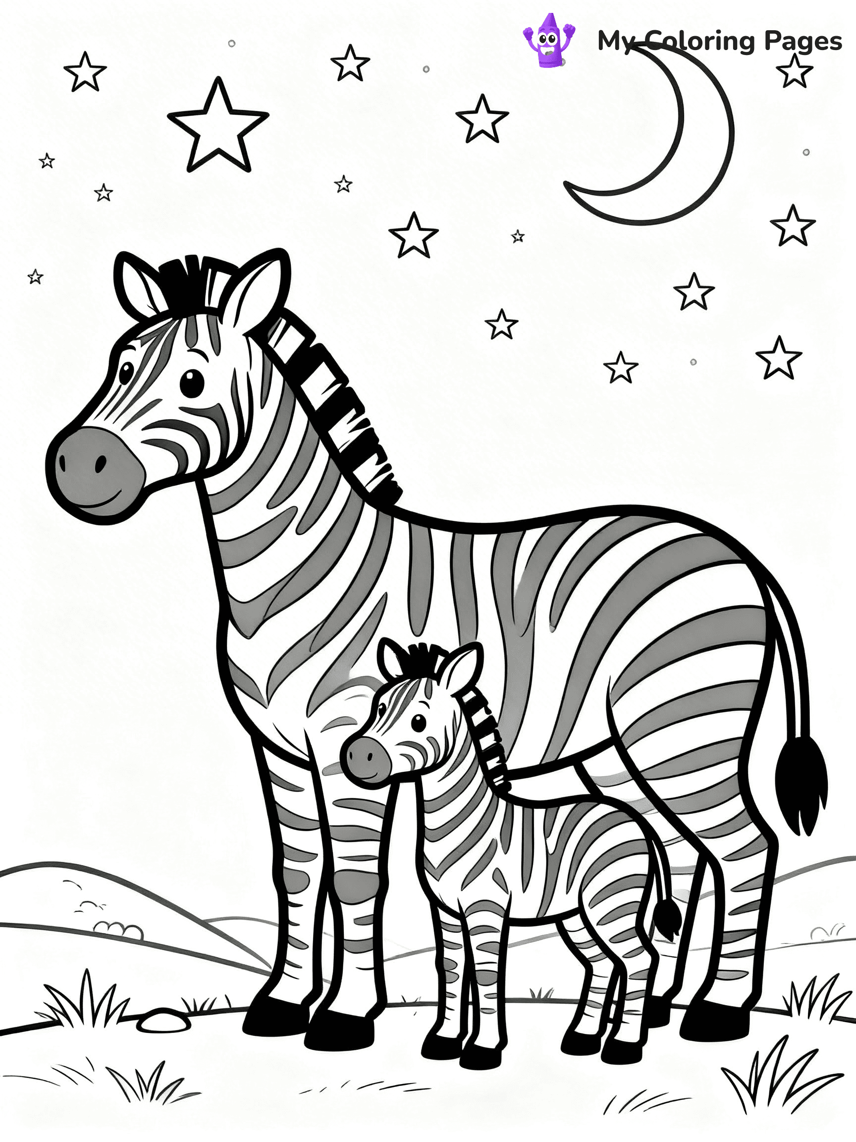 Zebra Coloring Pages - 5